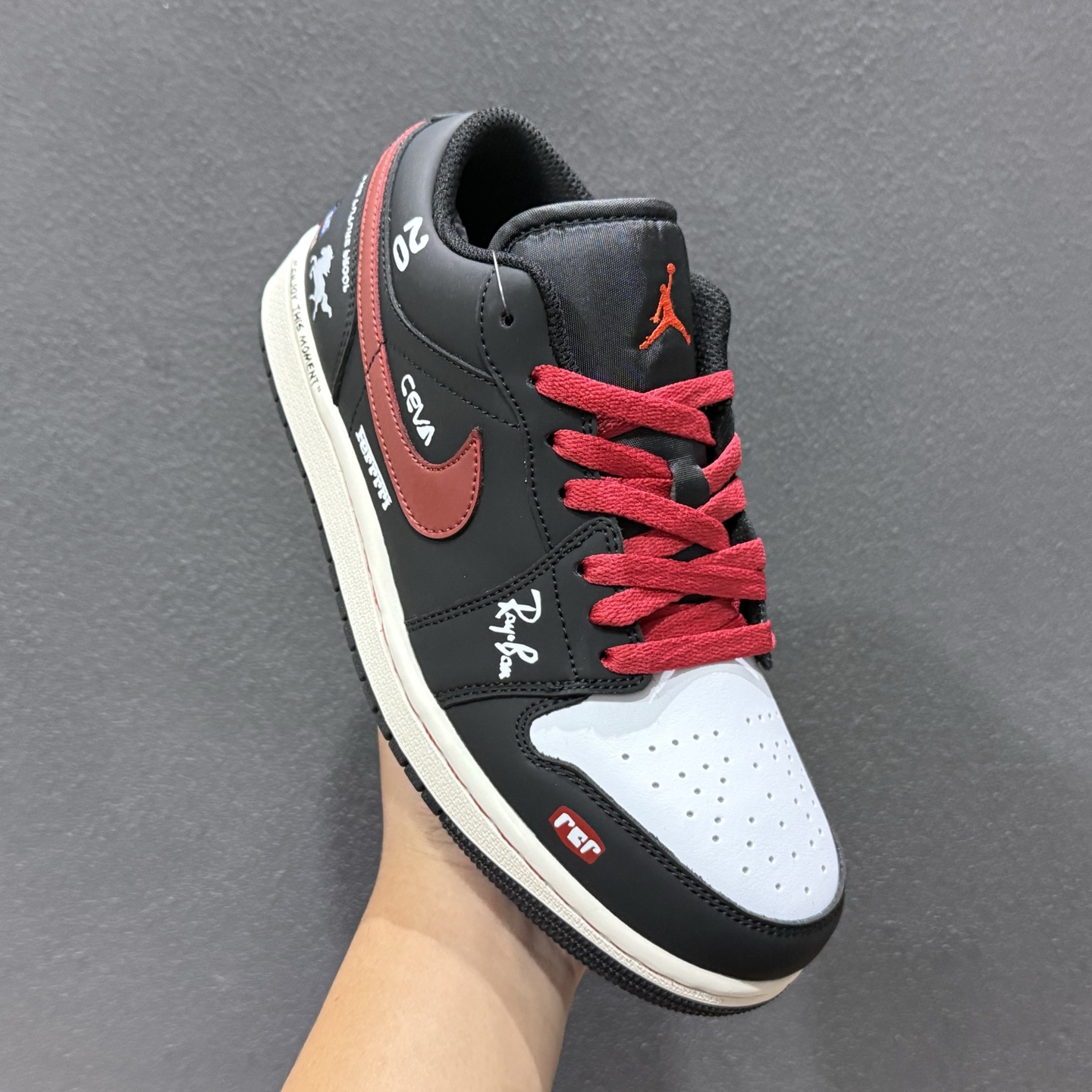 新版出货 乔丹 Air Jordan 1 AJ1经典复古经典低帮百搭文化篮球鞋 553558-040