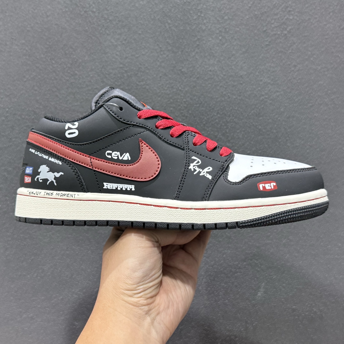 新版出货 乔丹 Air Jordan 1 AJ1经典复古经典低帮百搭文化篮球鞋 553558-040