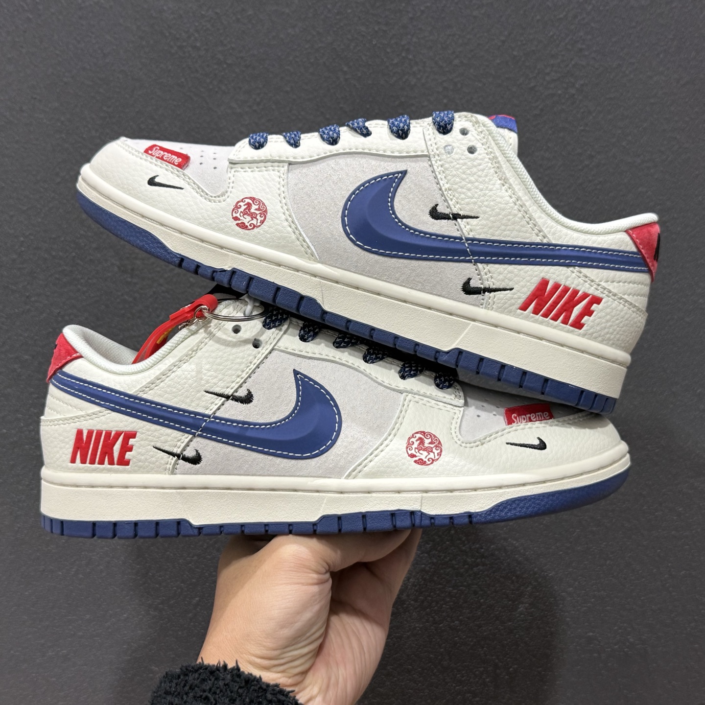Nike SB Dunk Low Supreme联名 马年限定 周年高端定制 低帮休闲板鞋 FC7688-204
