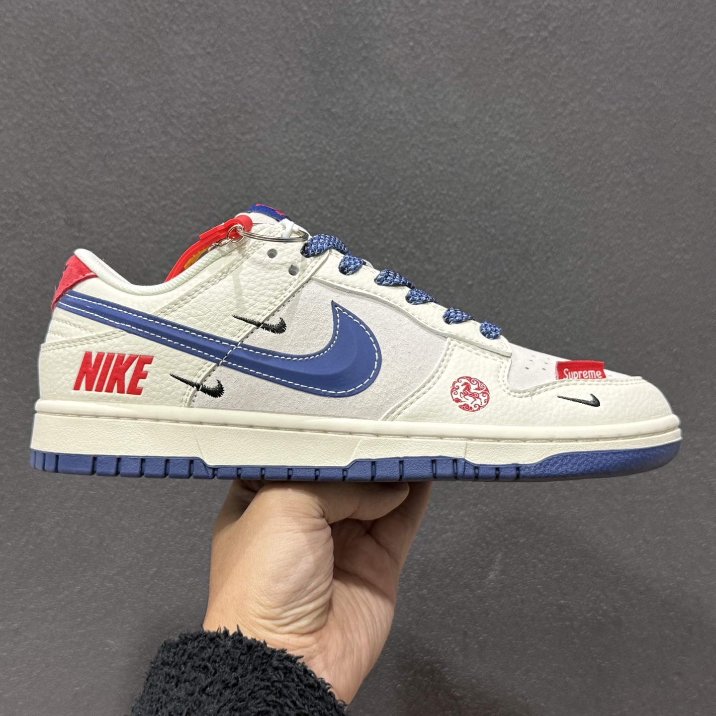Nike SB Dunk Low Supreme联名 马年限定 周年高端定制 低帮休闲板鞋 FC7688-204