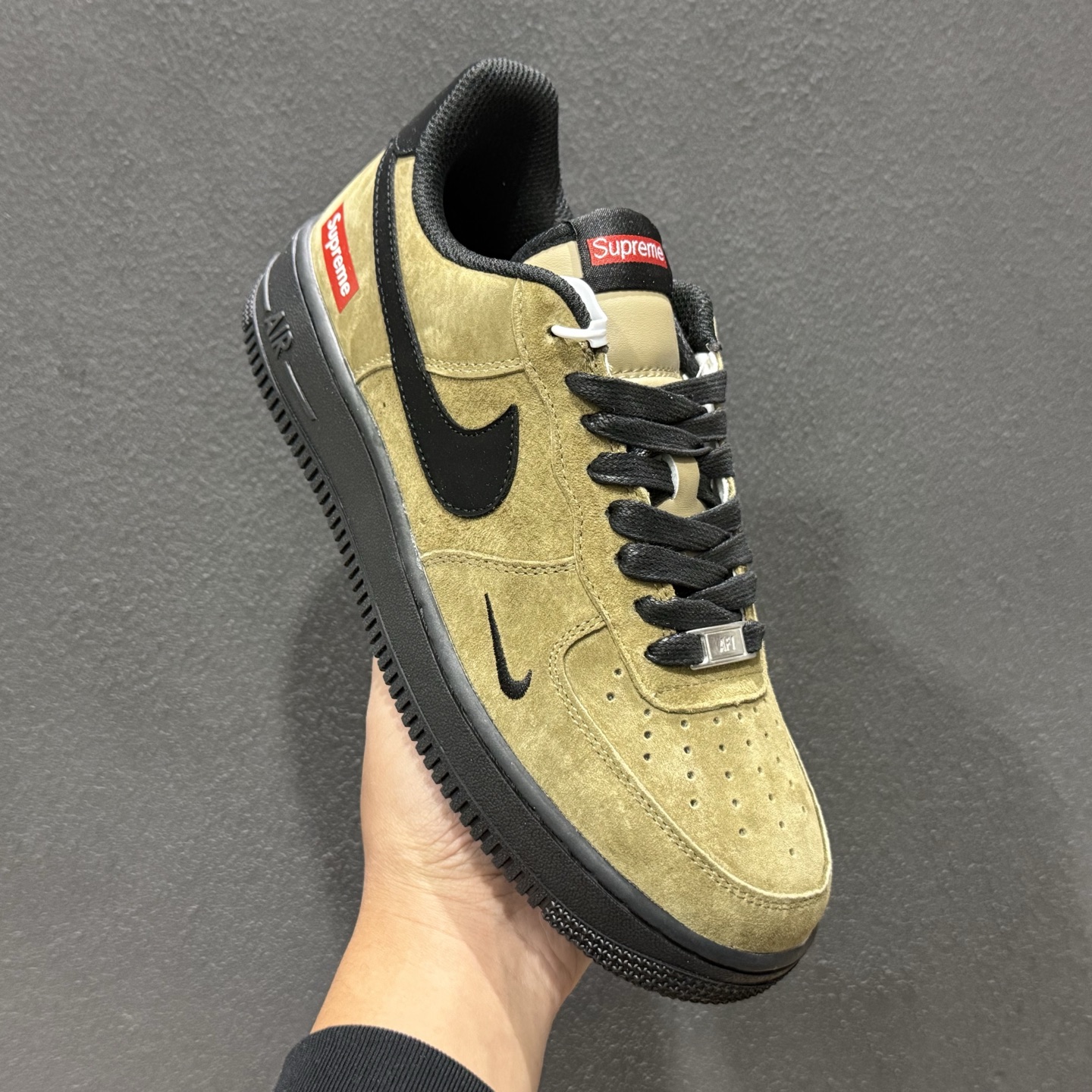 NIke Air Force 1 '07 Low “LV联名--卡其墨黑” 空军一号低帮 运动鞋 休闲鞋 DV5477-201