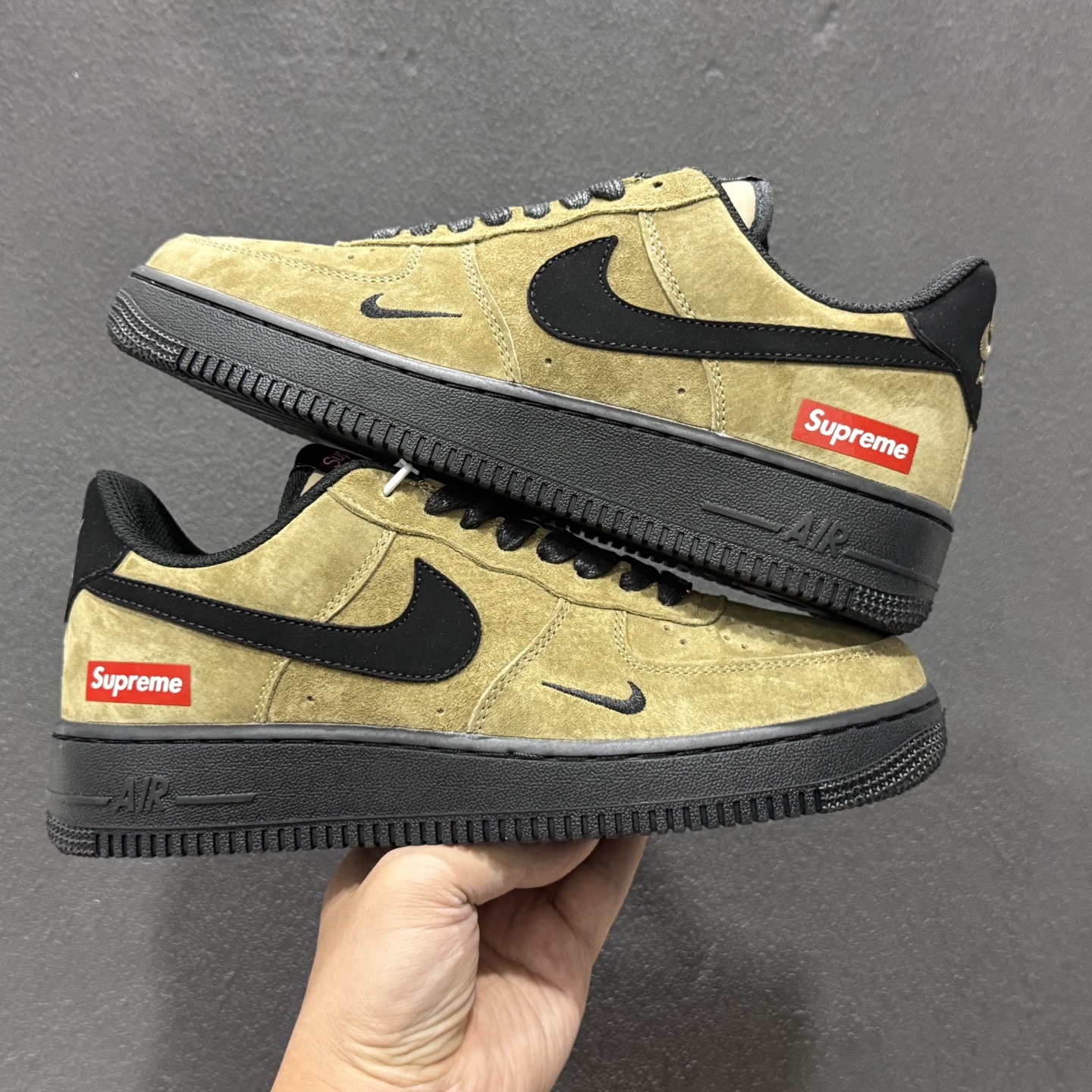 NIke Air Force 1 '07 Low “LV联名--卡其墨黑” 空军一号低帮 运动鞋 休闲鞋 DV5477-201