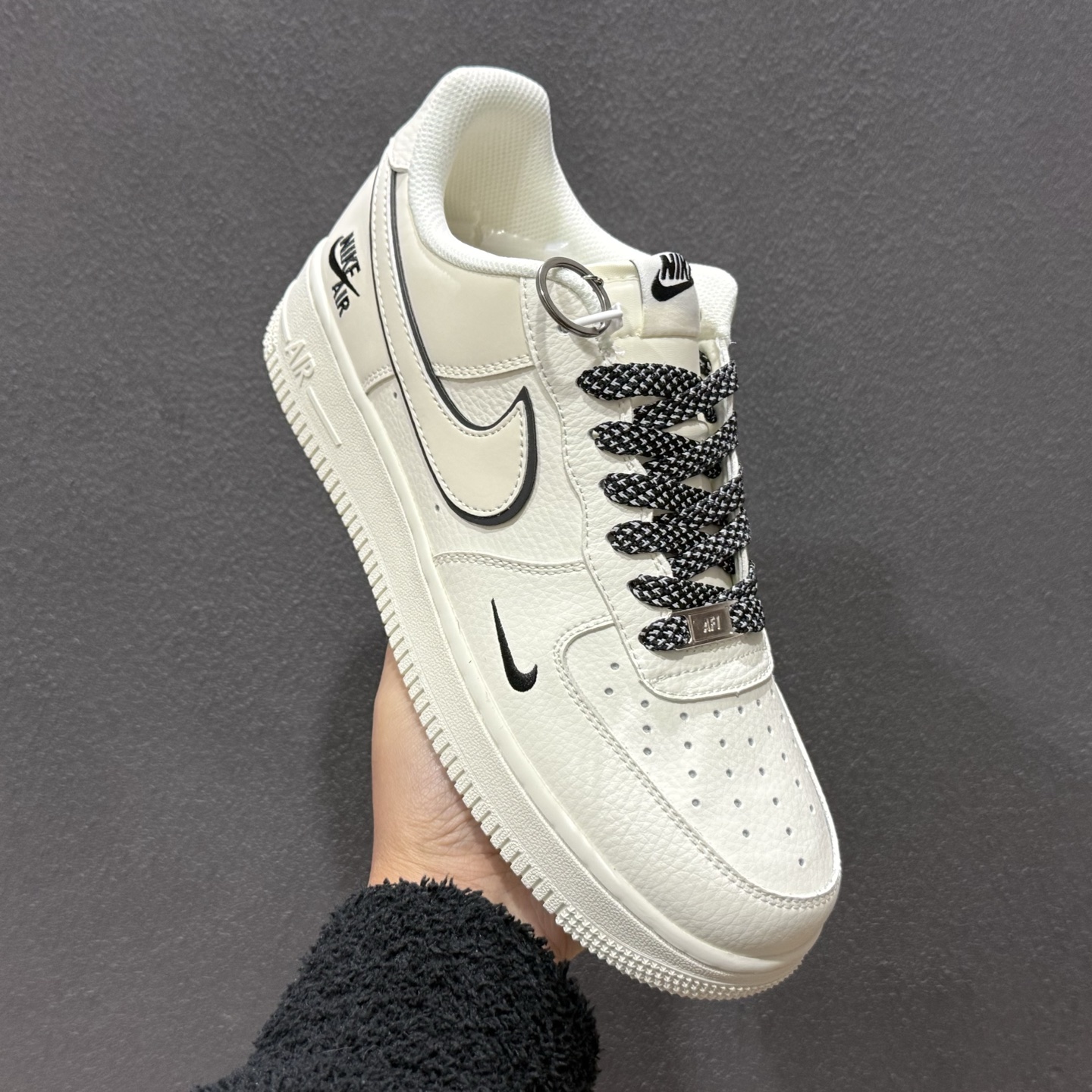 NIke Air Force 1 '07 Low 北面联名-米白小勾 空军一号低帮 运动鞋 CS5288-051