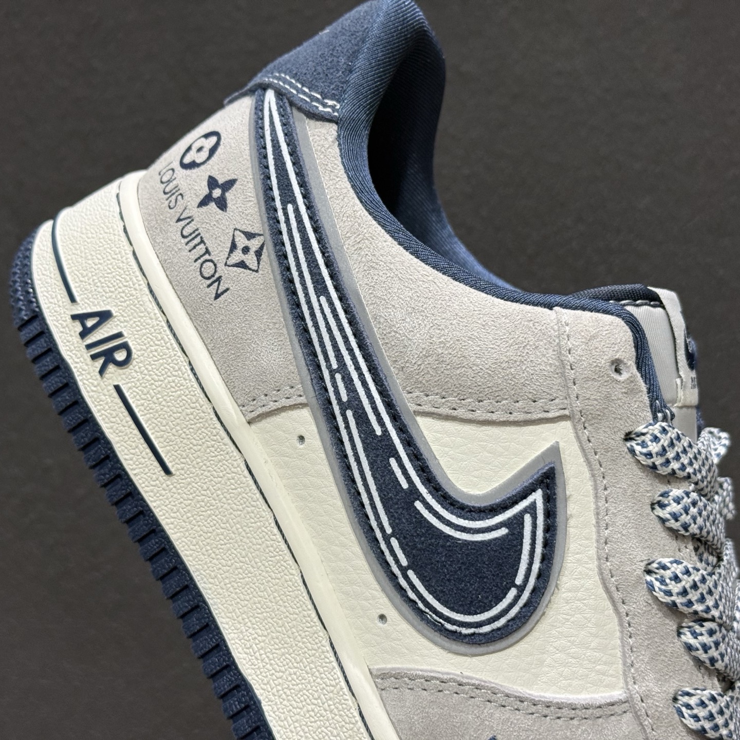 260 Nike Air Force 1 Low x LV 联名款｜灰蓝调的奢潮天花板 SS1979-011