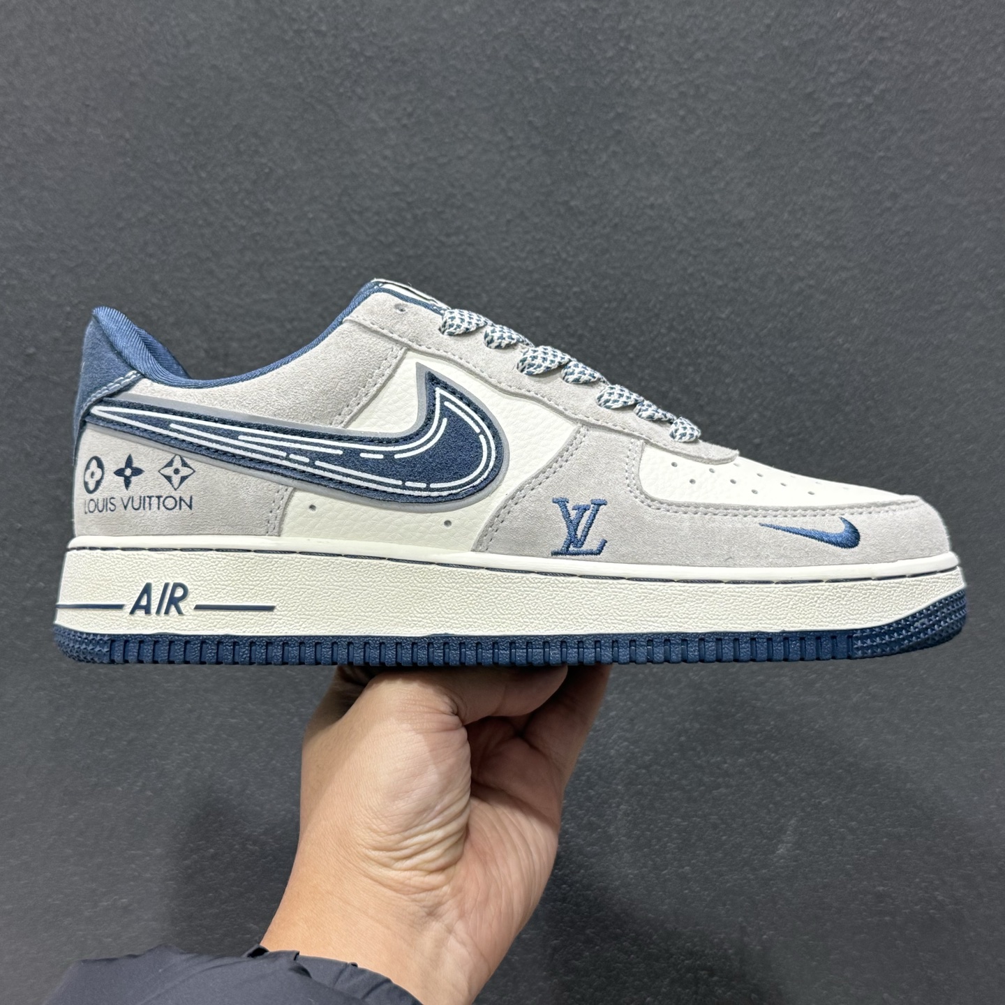 260 Nike Air Force 1 Low x LV 联名款｜灰蓝调的奢潮天花板 SS1979-011