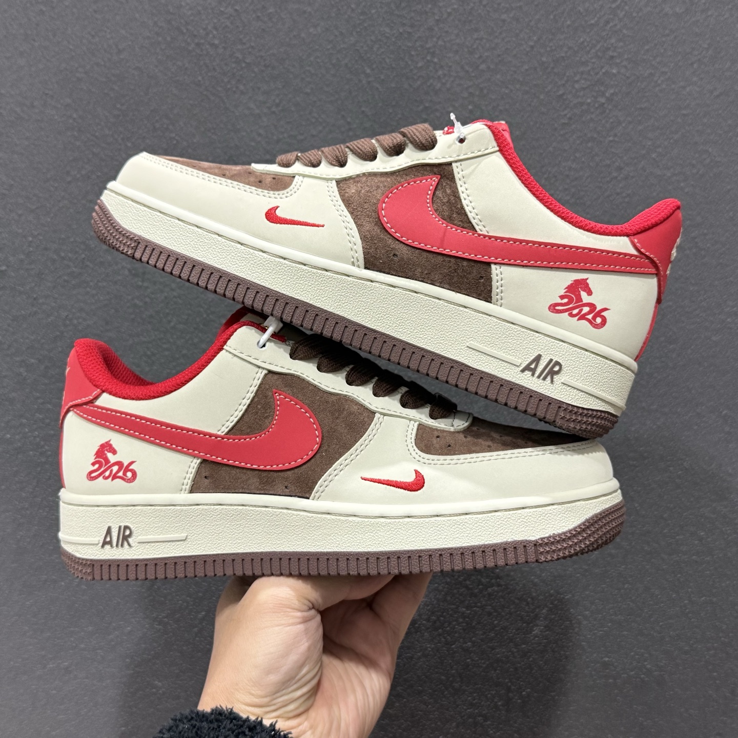 260 马年限定 高端定制Nike Air Force 1 '07 Low “马年限定-奶茶棕” XD0028-003