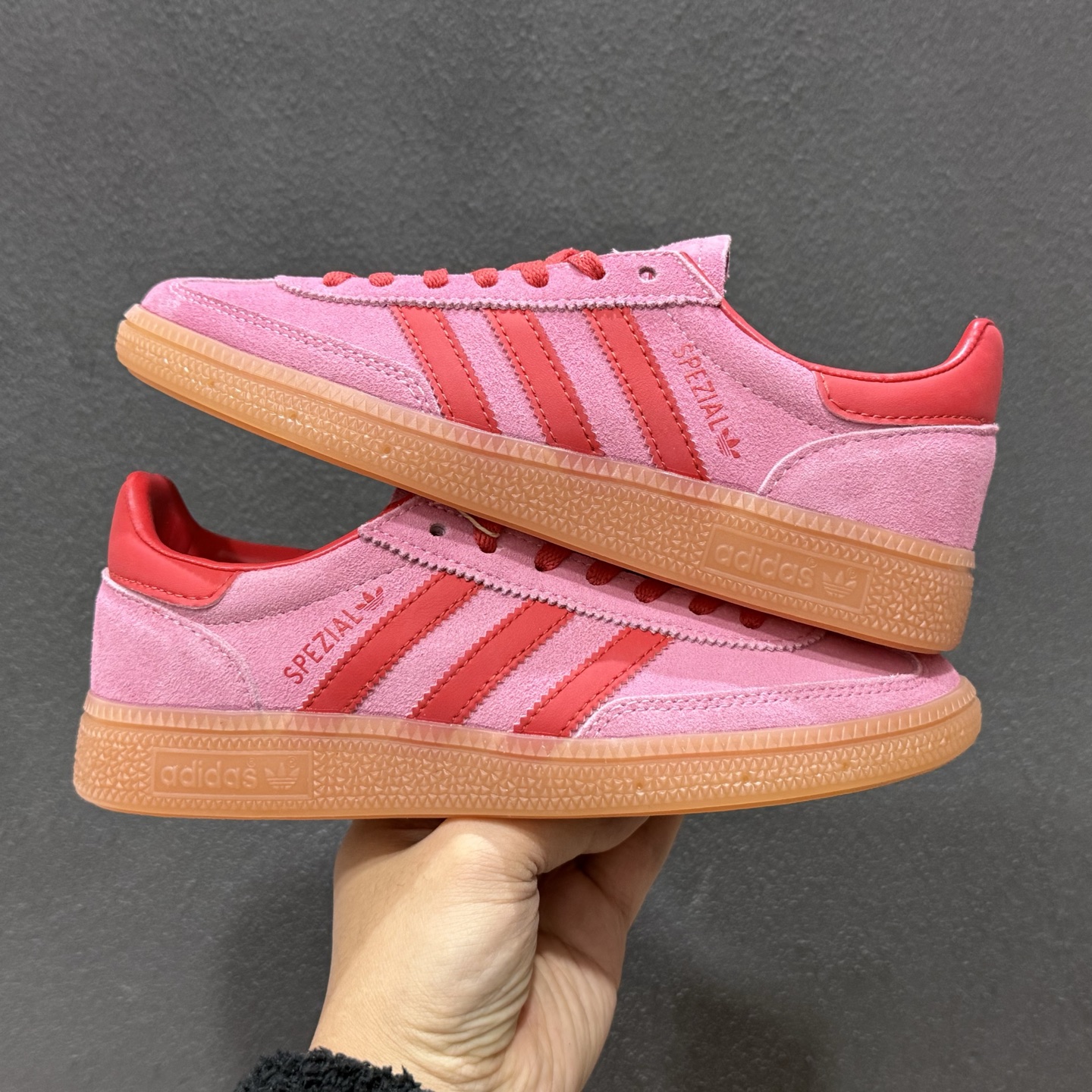 150 adidas originals HANDBALL SPEZIAL 粉色 JR5006-126-Chinese UA Cheap High Quatity Brand Clothes Bags handbags Sneakers wholesale wholesaler seller from China Factory suppliers Fashion Clothing Shoes best Quality Beautiful Price 150 adidas originals HANDBALL SPEZIAL 粉色 JR5006-126