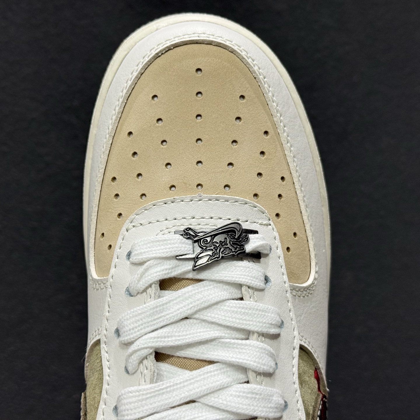 260 国风美学拉满的Nike AF1太绝了米白主调搭卡其军绿低饱和撞色 IQ1119-088