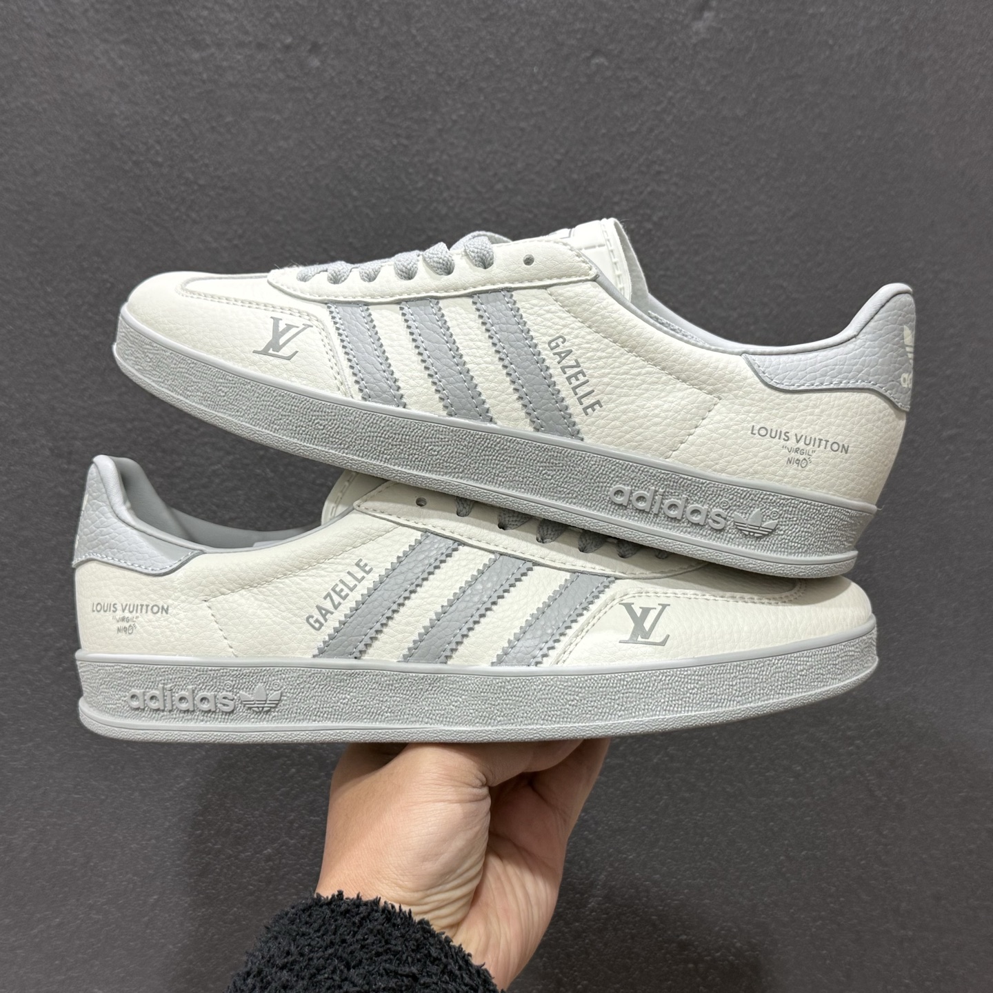 140 Adidas Originals Gazelle Indoor DIY三叶草复古休闲防滑耐磨低帮板鞋 DD6620-111