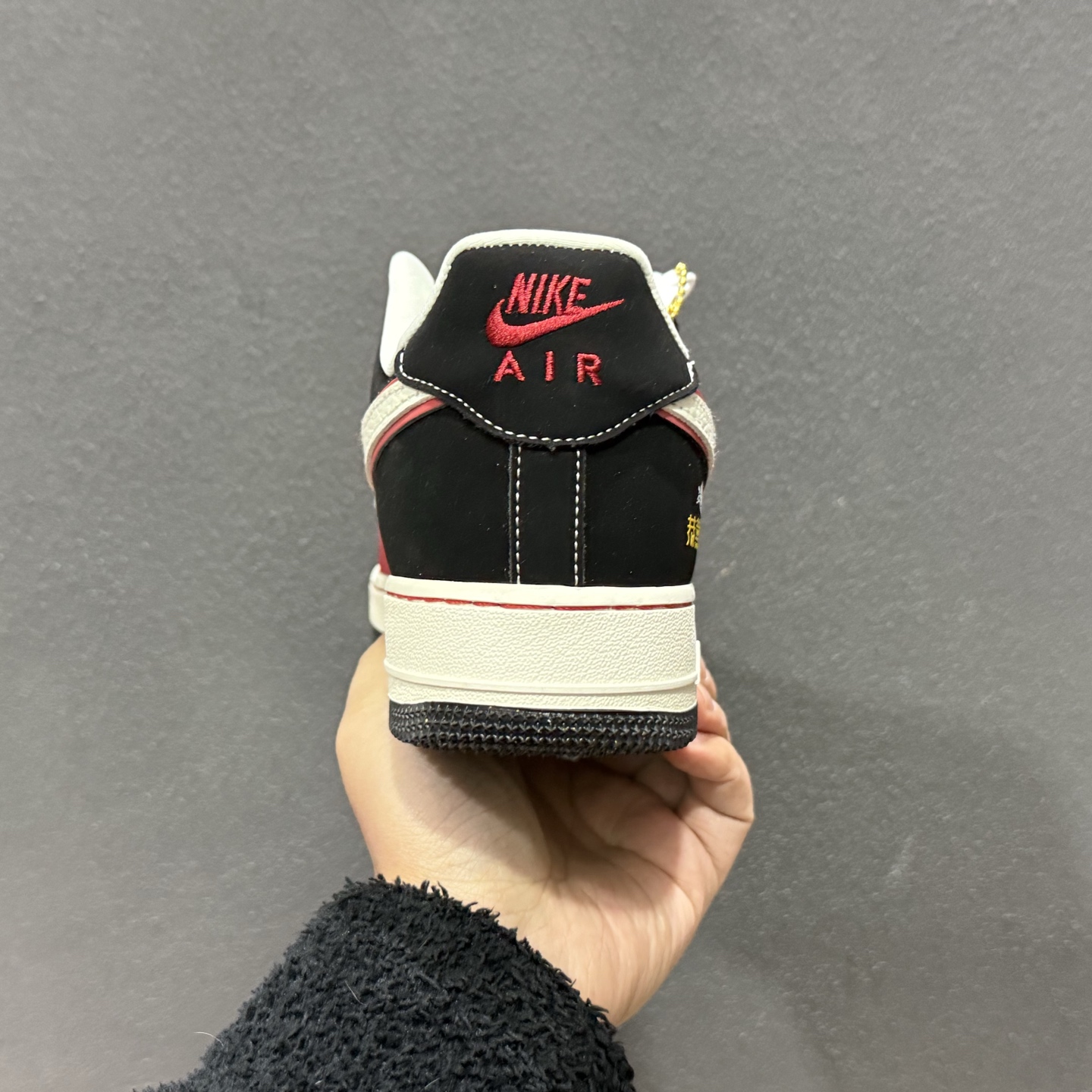 260 Nike Air Force 1'07 Low 马年限定联名 黑红中国风 空军一号低帮休闲板鞋 DF0188-133