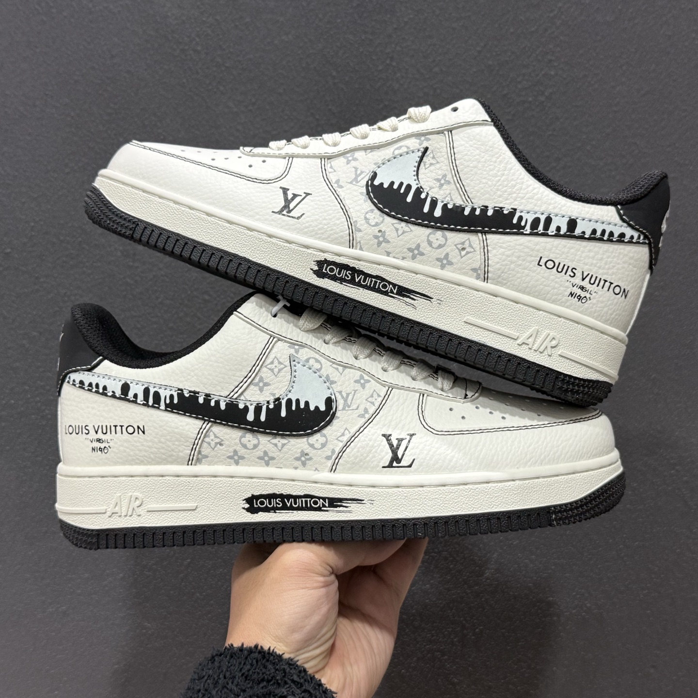 260 谁能拒绝Air Force 1与LV的王炸联名经典白黑配色撞出高级感 KG6699-F31-Chinese UA Cheap High Quatity Brand Clothes Bags handbags Sneakers wholesale wholesaler seller from China Factory suppliers Fashion Clothing Shoes best Quality Beautiful Price 260 谁能拒绝Air Force 1与LV的王炸联名经典白黑配色撞出高级感 KG6699-F31