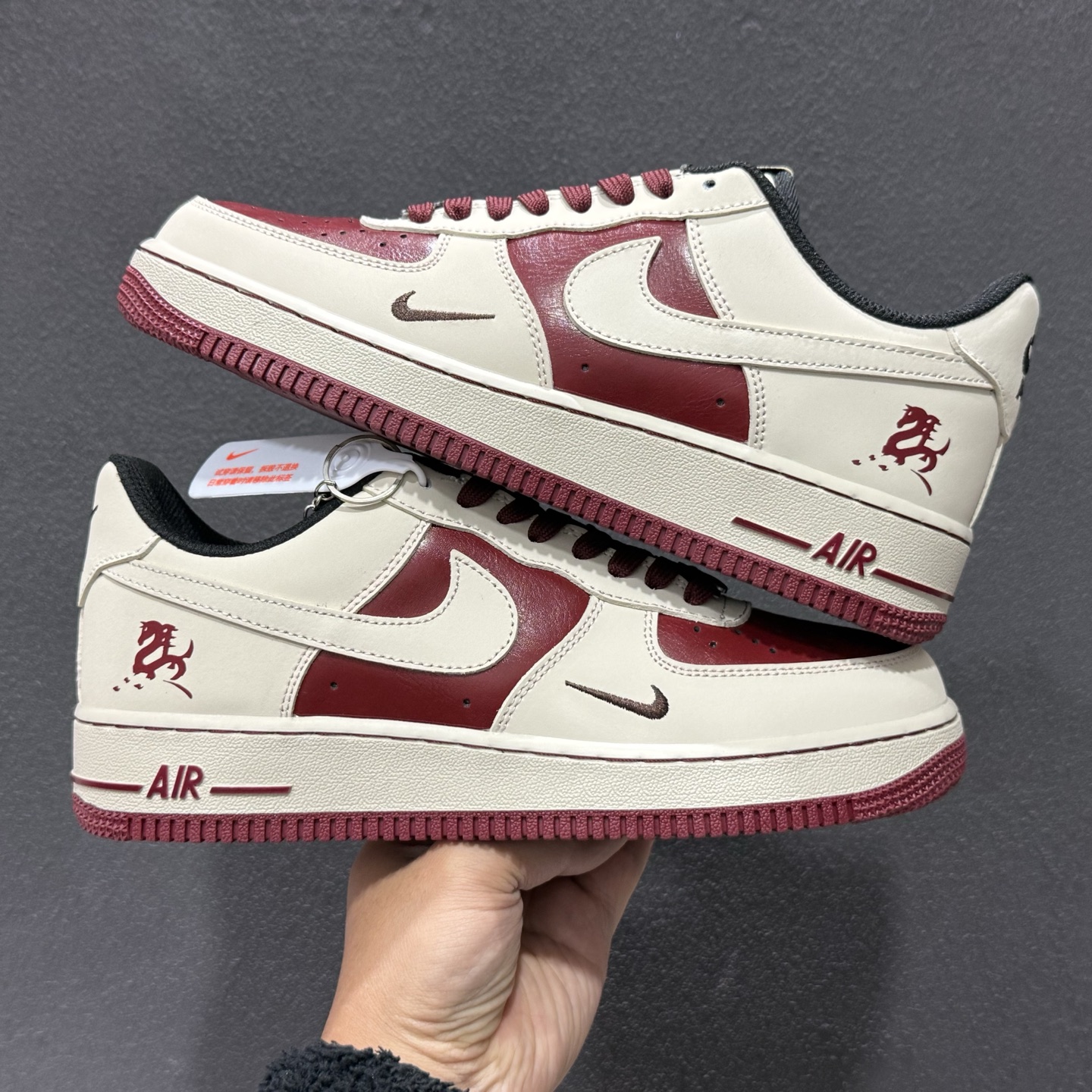 260 Nike Air Force 1'07 Low 马年限定 米脂胭红 空军一号低帮休闲板鞋 NH0601-514