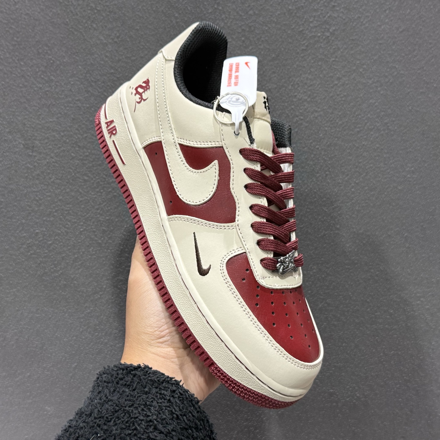 260 Nike Air Force 1'07 Low 马年限定 米脂胭红 空军一号低帮休闲板鞋 NH0601-514