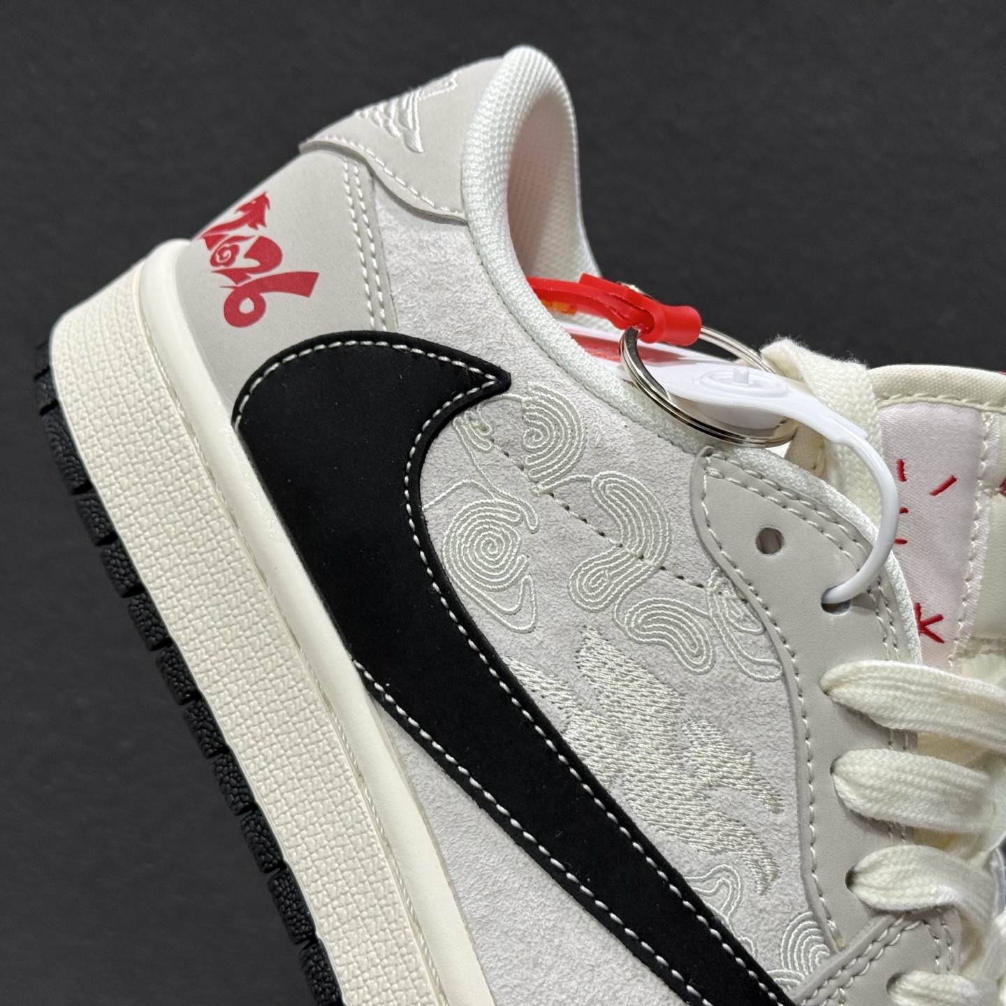 Air Jordan 1 Low AJ1 乔1国风祥云纹 高端定制 低帮复古篮球鞋 JJ2508-107