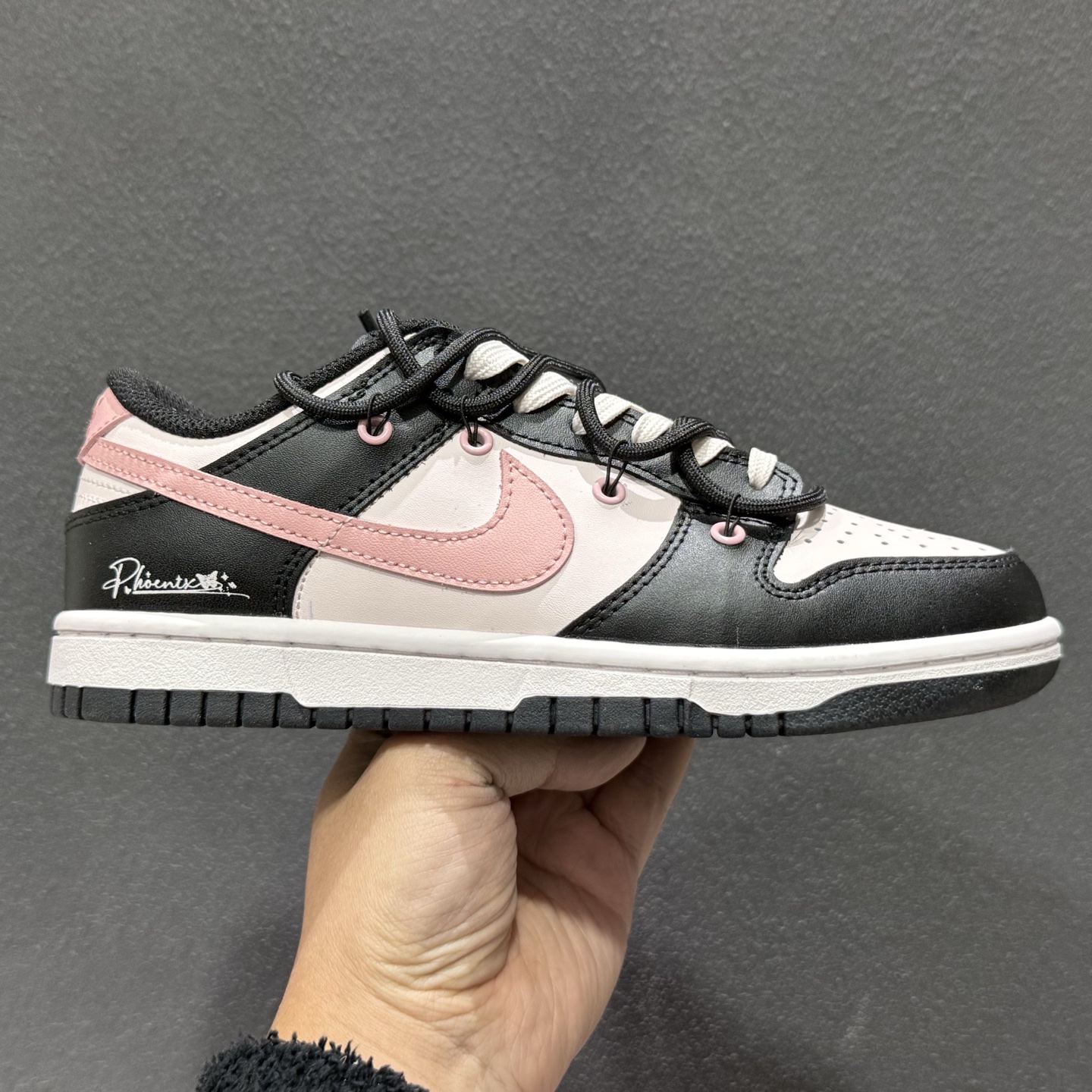 Nike SB Dunk Low 树莓黑粉 解构绑带休闲板鞋 BP1120-059