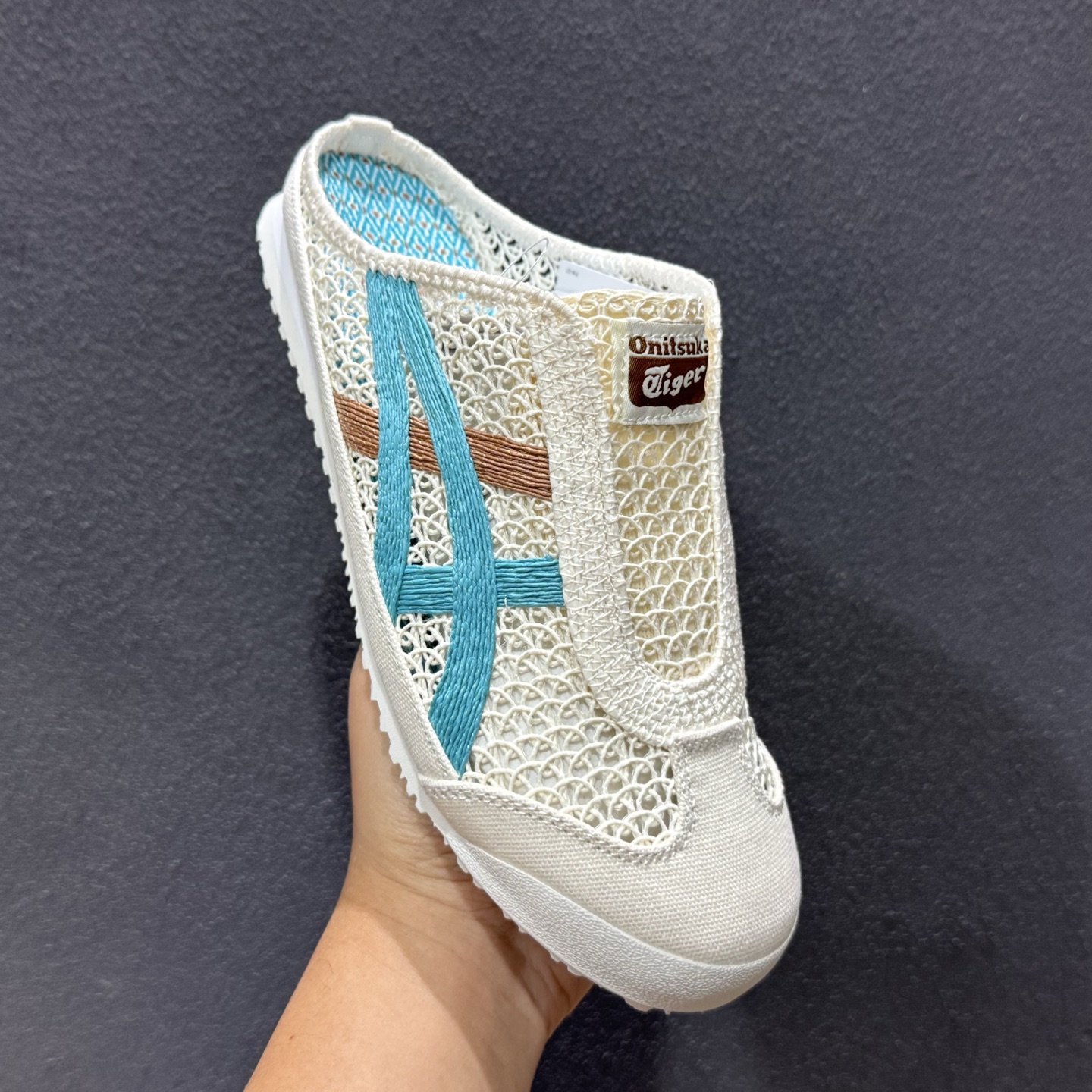 140 OnitsukaTiger/鬼塚虎 Mexico 66 Sabot 网面透气一脚蹬半拖 1183C123-750