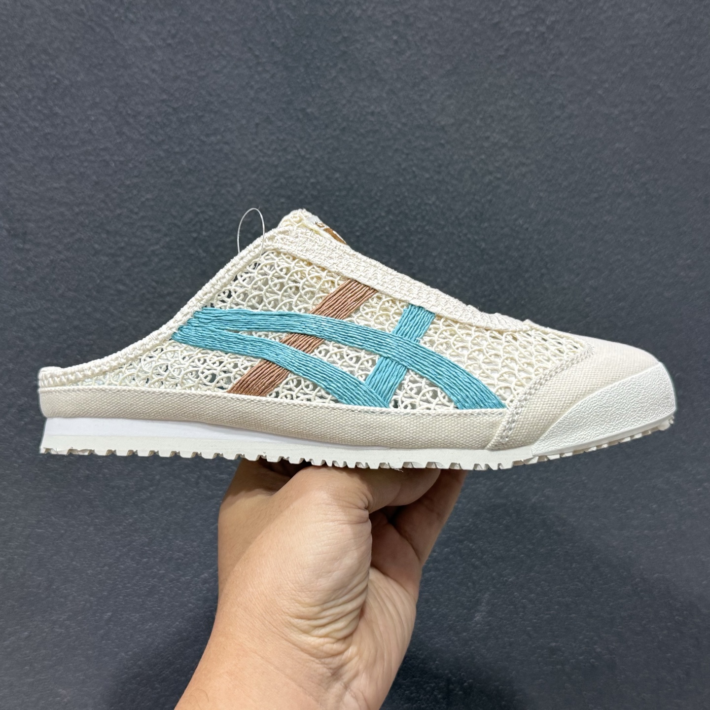 140 OnitsukaTiger/鬼塚虎 Mexico 66 Sabot 网面透气一脚蹬半拖 1183C123-750