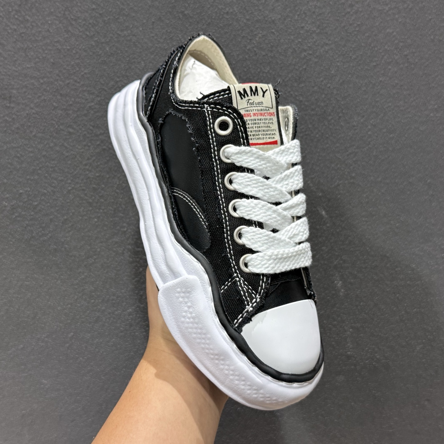 MIHARA YASUHIRO三原康裕 Peterson Sole 黑白 AO8FW717-132