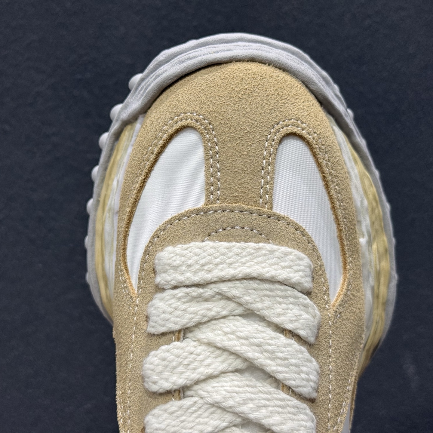 240 MMY/Maison MIHARA YASUHIRO Original Sole Canvas Low 变形溶解雪糕底低帮休闲百搭皮革面板鞋增高厚底老爹鞋