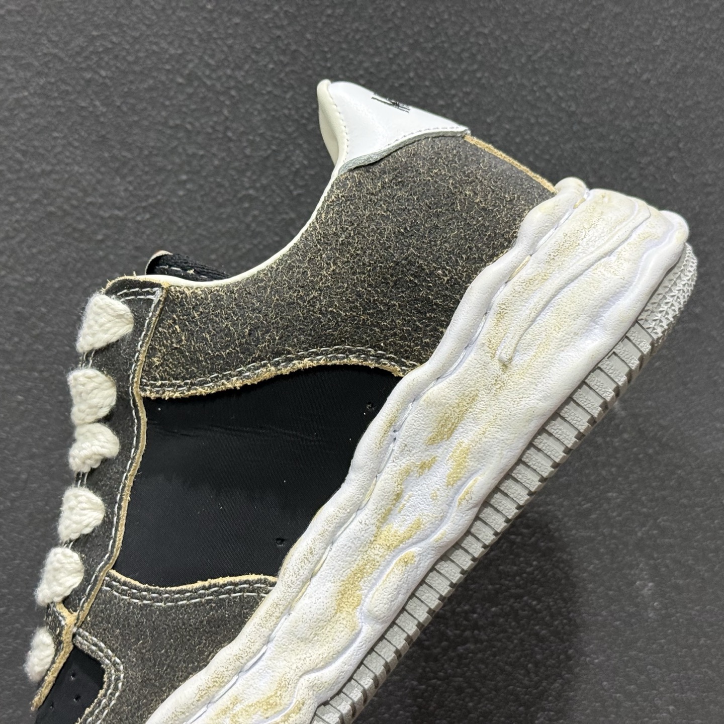 MMY/Maison MIHARA YASUHIRO Original Sole Canvas Low 变形溶解雪糕底低帮休闲百搭皮革面板鞋增高厚底老爹鞋