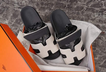 Hermes Shoes Sandals Cheap High Quality Replica Chamois Goat Skin Rubber Sheepskin Casual
