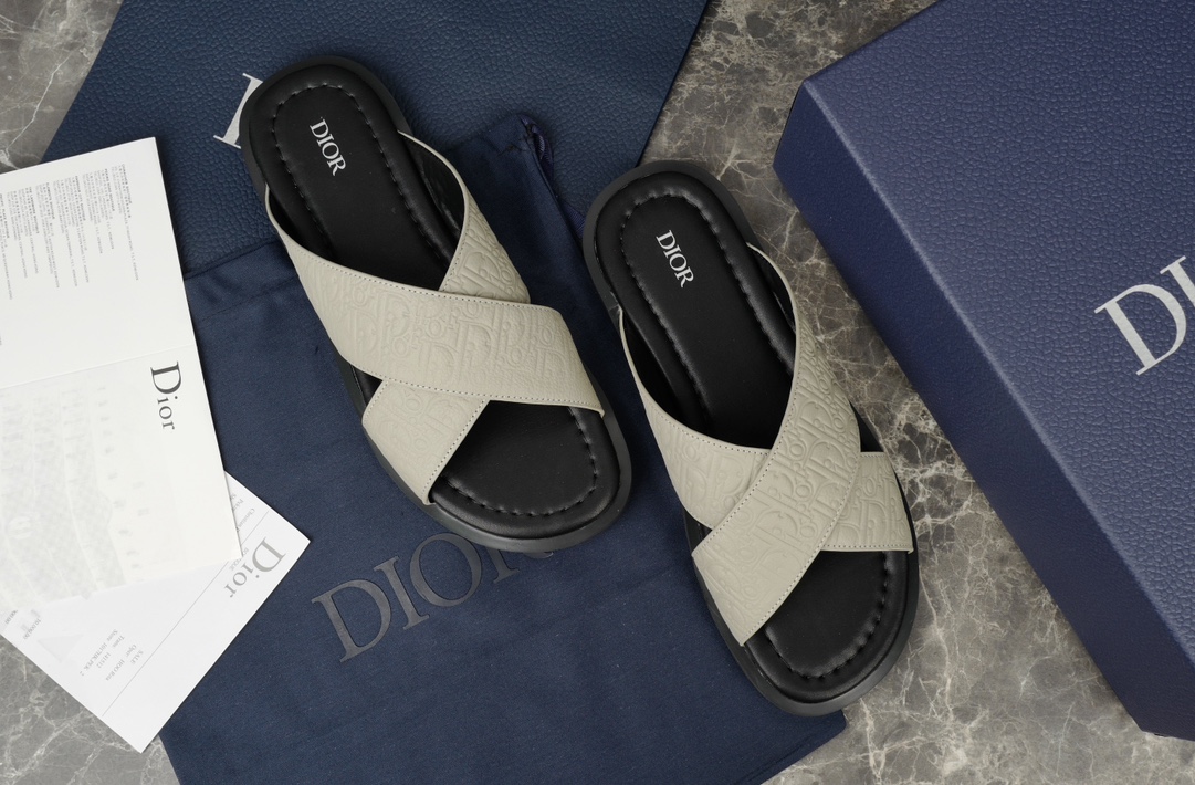 Dior Di Alias Sandal in Black Di Gravity Print Leather, Oblique Motif, Sizes 38-46 3 i1719045764 3408 2
