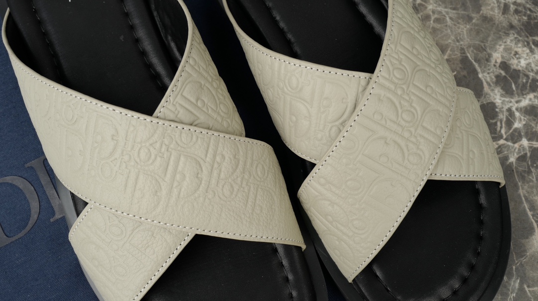 Dior Di Alias Sandal in Black Di Gravity Print Leather, Oblique Motif, Sizes 38-46 5 i1719045764 9053 3