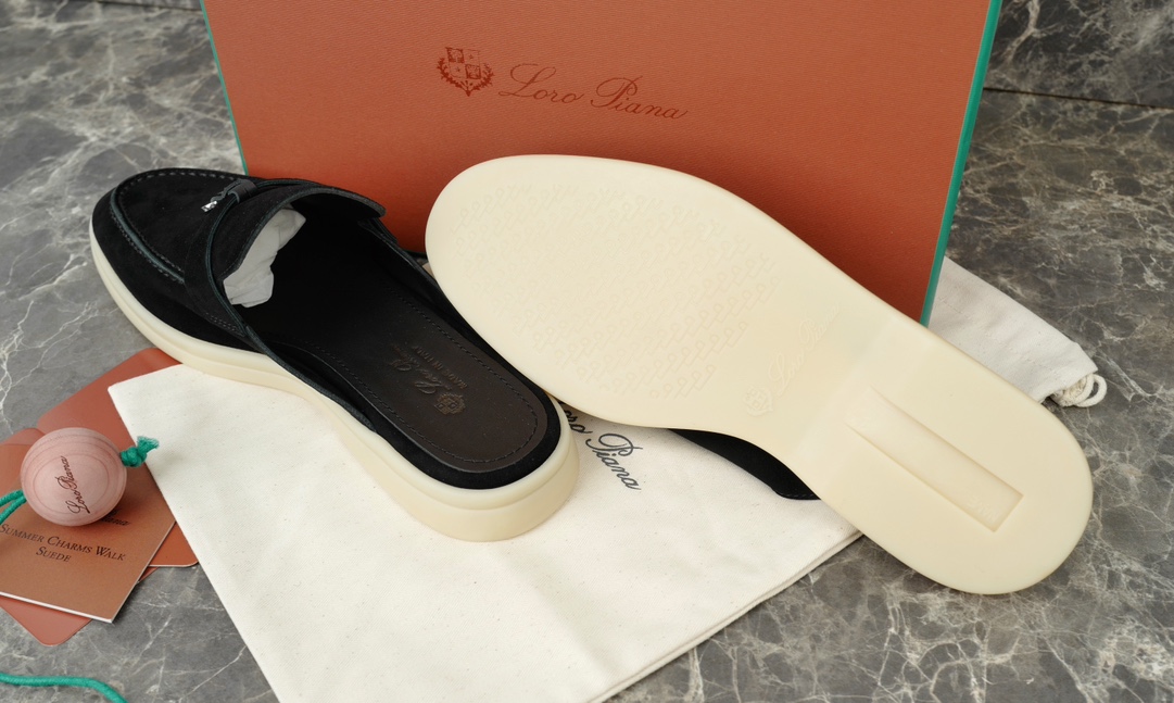 Loro Piana Summer Charms Walk Suede Moccasin Mule - Elegant & Comfortable 7 i1723013858 5326 3
