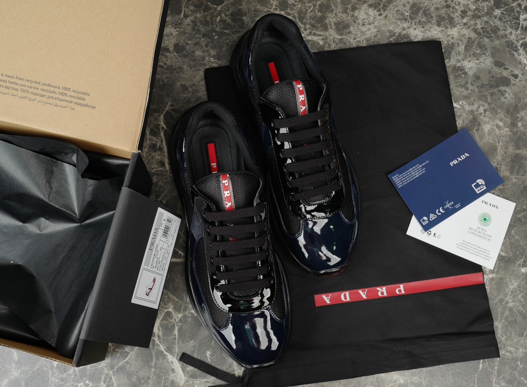 Prada America's Cup Sneakers - Metallic Trim, Distinctive Logo 3 i1731219599 4779 0
