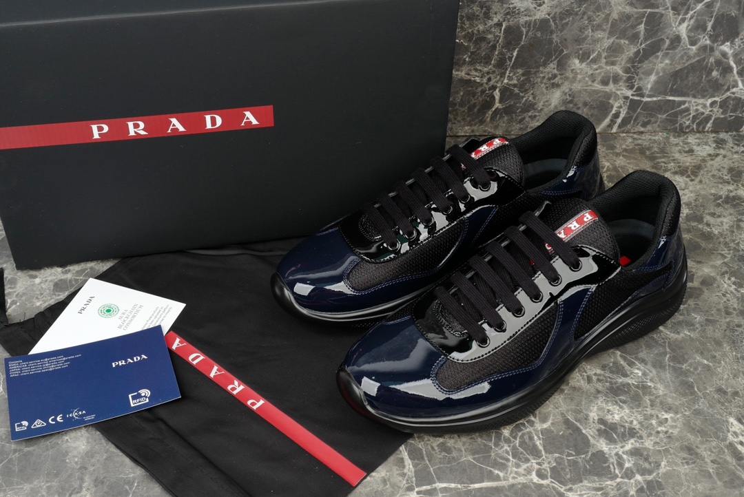 Prada America's Cup Sneakers - Metallic Trim, Distinctive Logo 1 i1731219599 6565 6