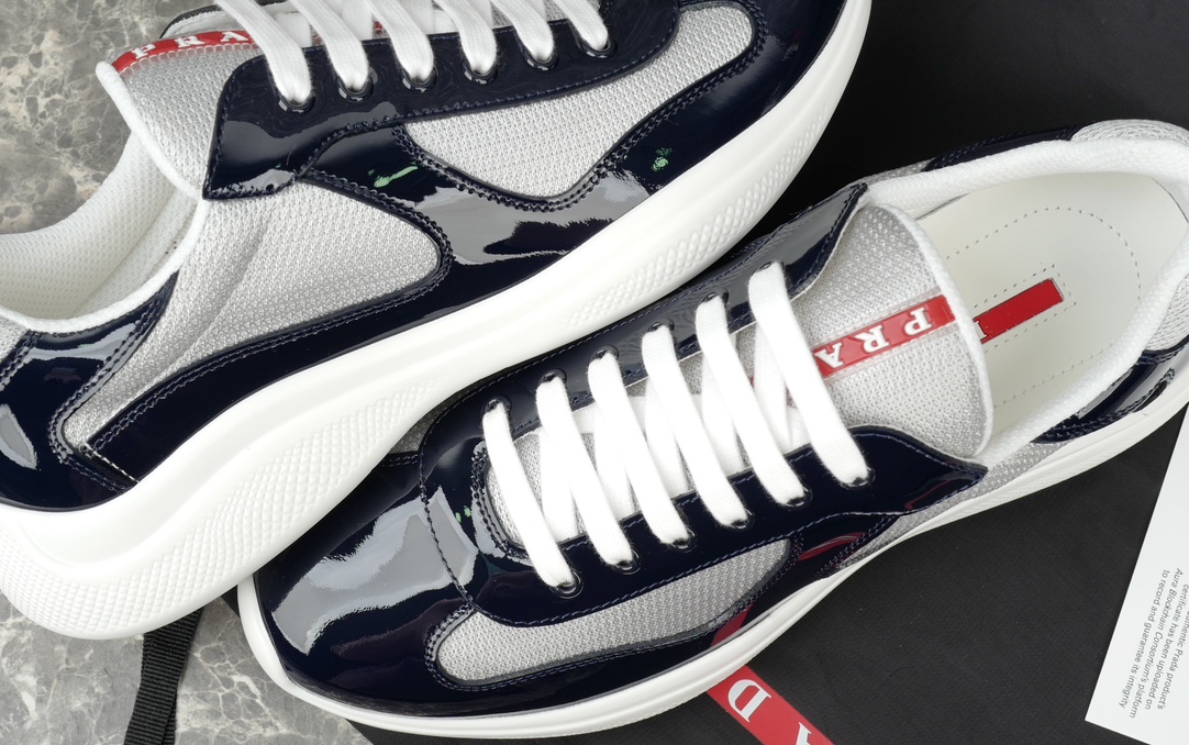 Prada America's Cup Sneakers with Metallic Fabric Inserts - Stylish & Iconic 7 i1731220018 7219 7