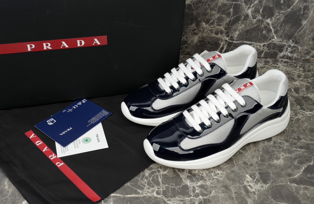 Prada America's Cup Sneakers with Metallic Fabric Inserts - Stylish & Iconic 2 i1731220018 8751 5
