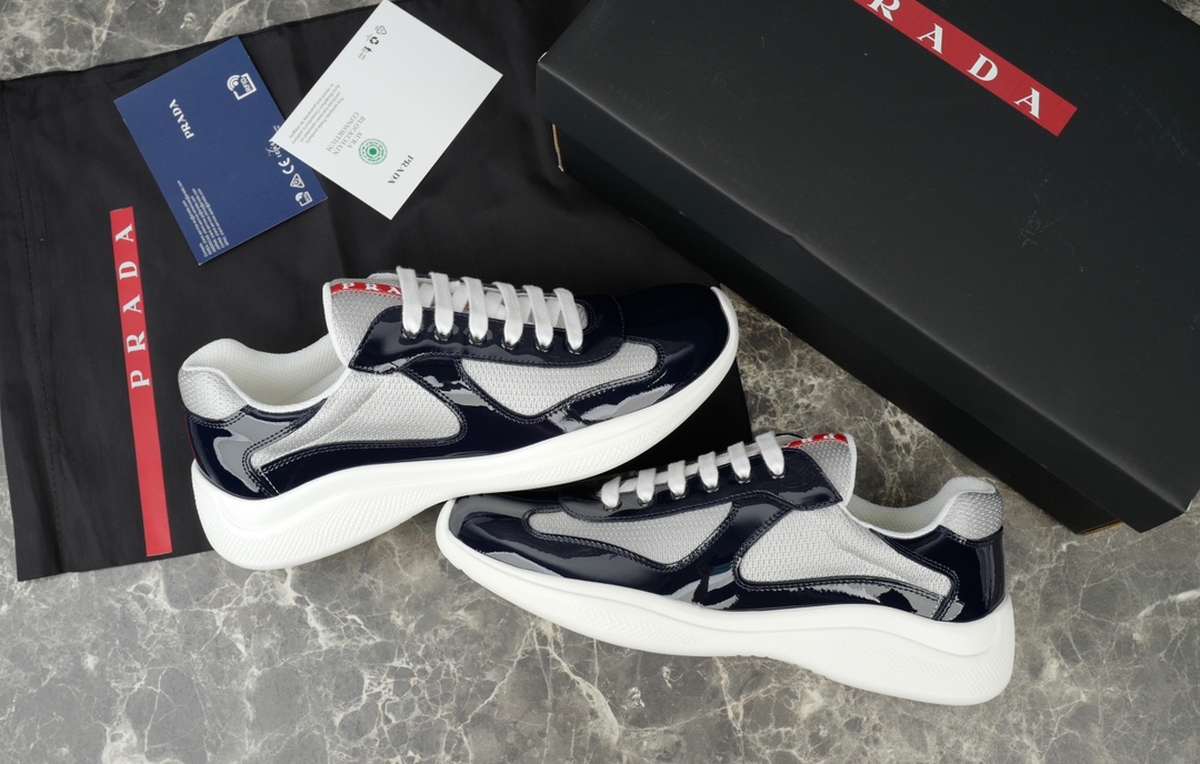 Prada America's Cup Sneakers with Metallic Fabric Inserts - Stylish & Iconic 5 i1731220022 2942 0