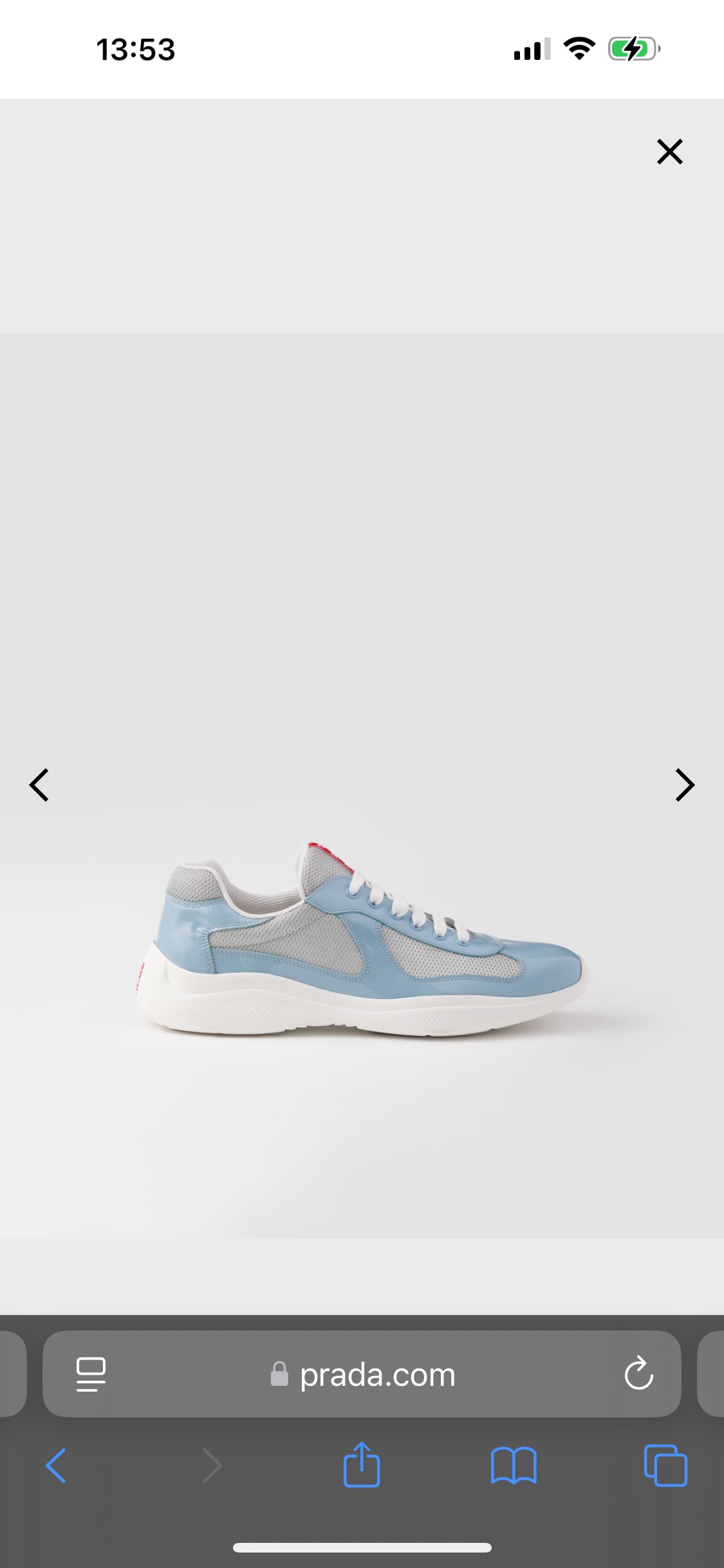 Prada America's Cup Blue Sneakers with Metallic Fabric Accents - Style & Comfort 2 i1739512426 7552 0