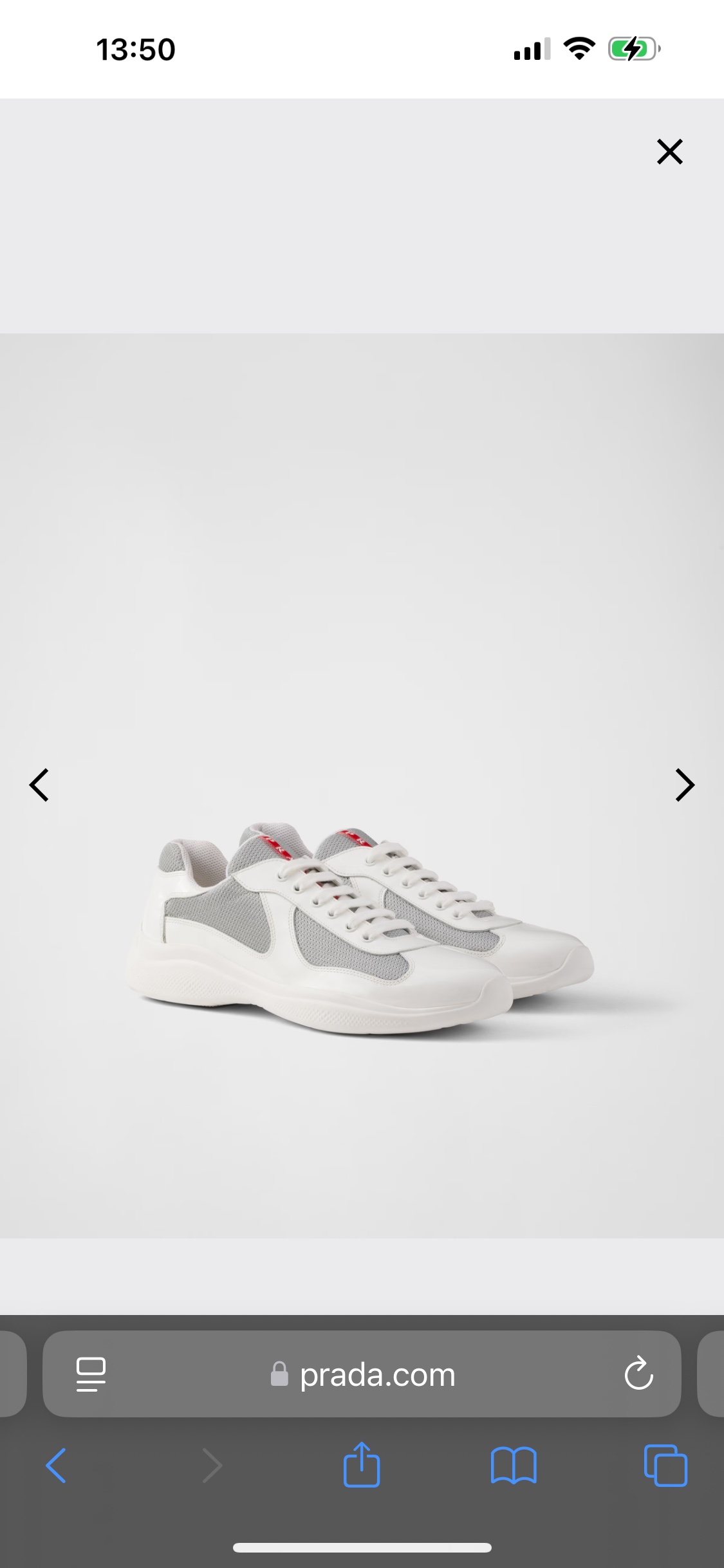 Prada America's Cup Sneakers with Metallic Fabric Inserts, White 3 i1739512636 4607 5