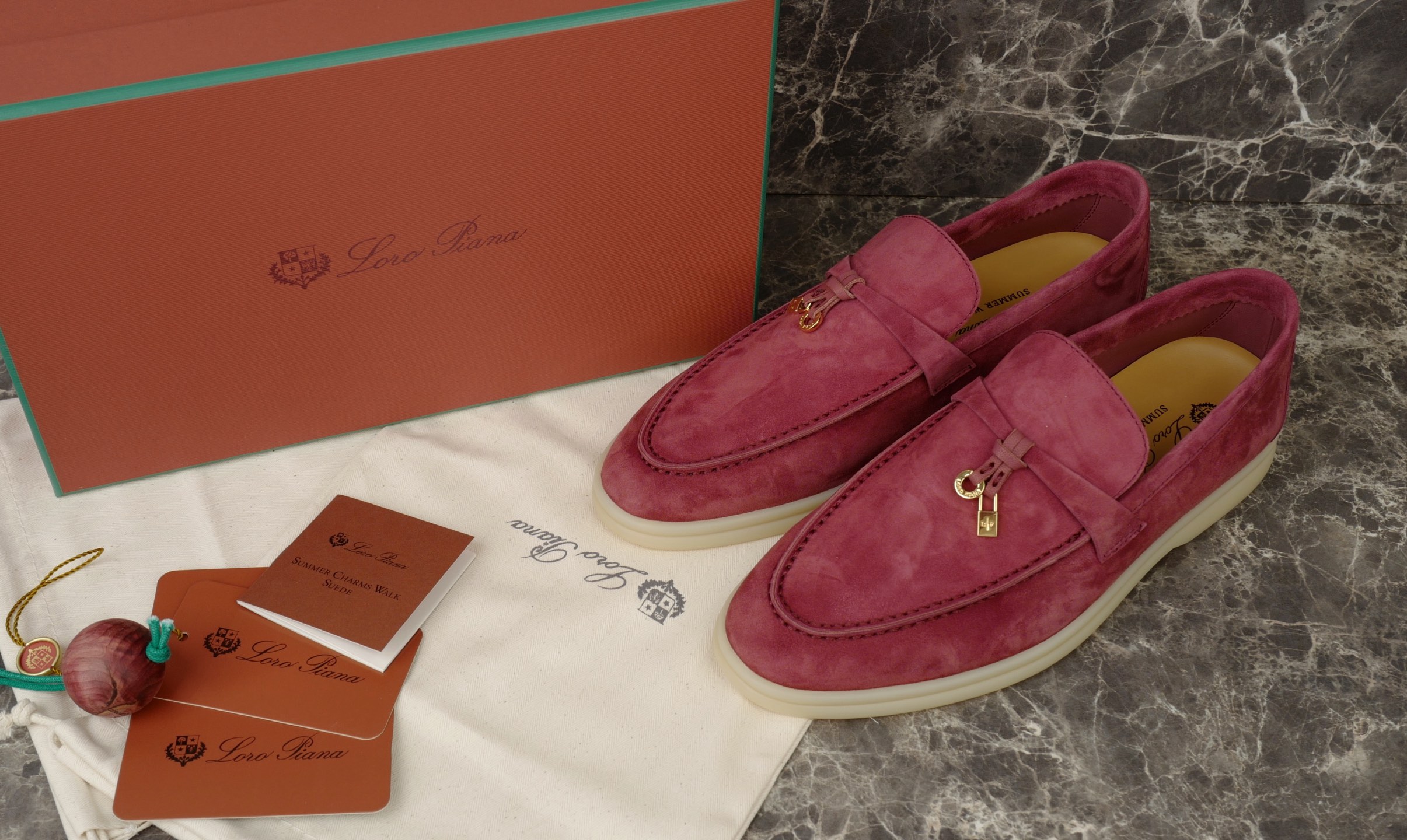 Loro Piana Summer Charms Walk Suede Loafers With 'My Charms' Detail 2 i1742109220230 8955 0 0