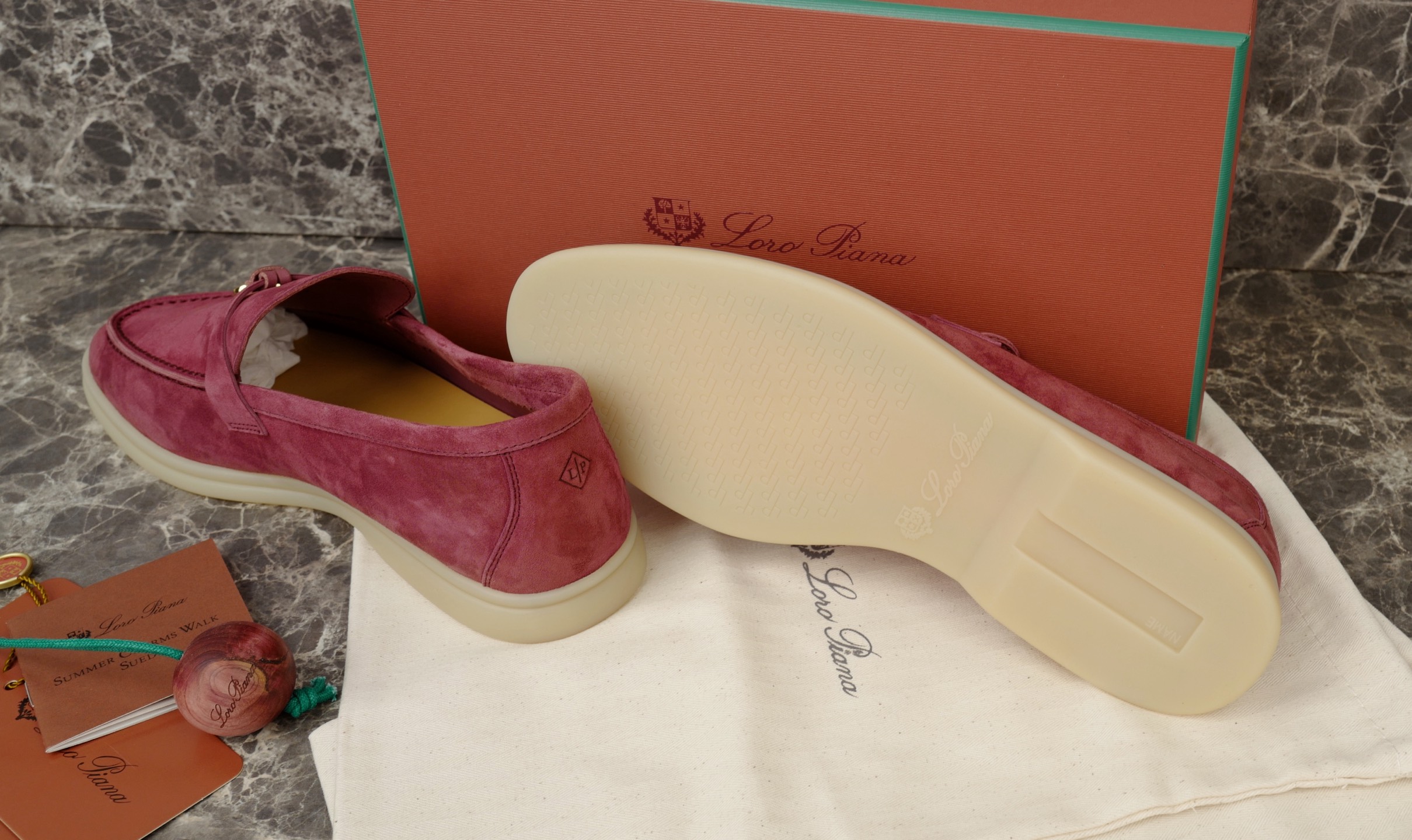 Loro Piana Summer Charms Walk Suede Loafers With 'My Charms' Detail 7 i1742109220231 891 0 5