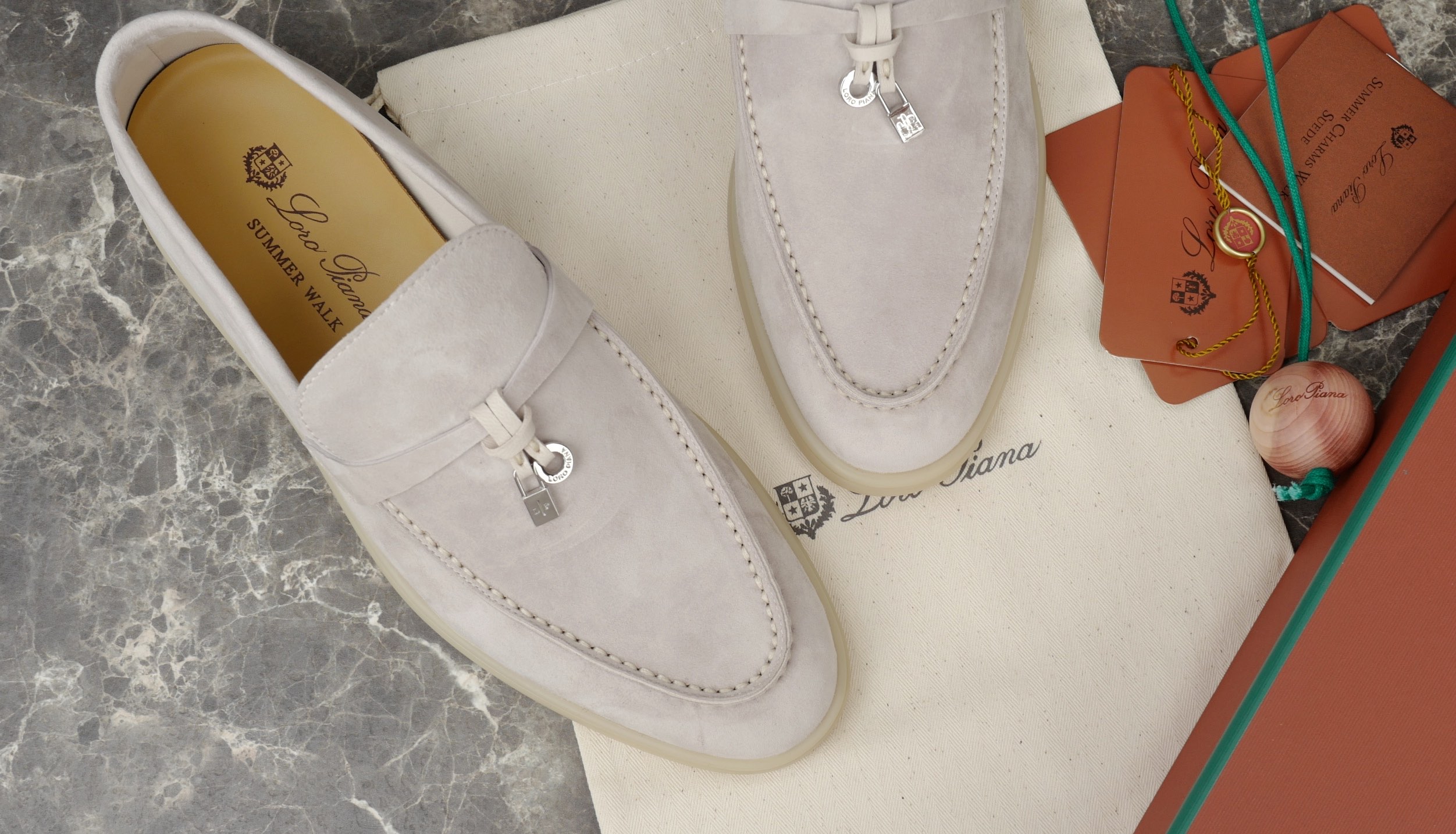 Loro Piana Summer Charms Walk Suede Loafers with 'My Charms' Detail 6 i1744720266159 9619 0 4