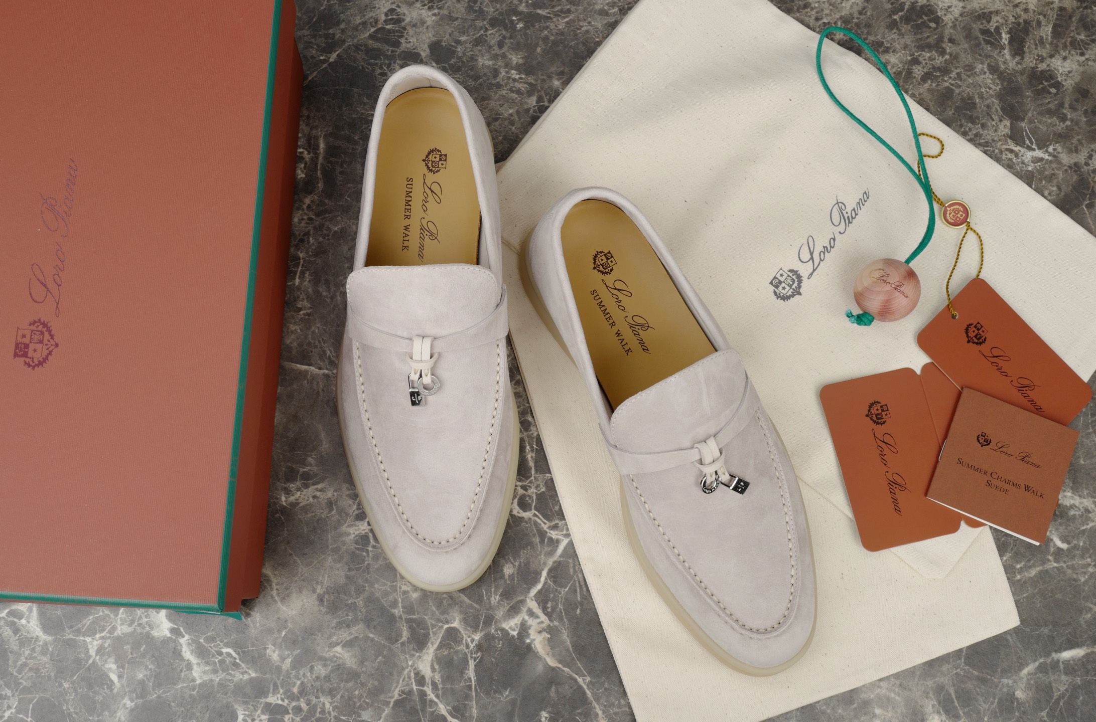 Loro Piana Summer Charms Walk Suede Loafers with 'My Charms' Detail 4 i1744720266189 7003 0 2