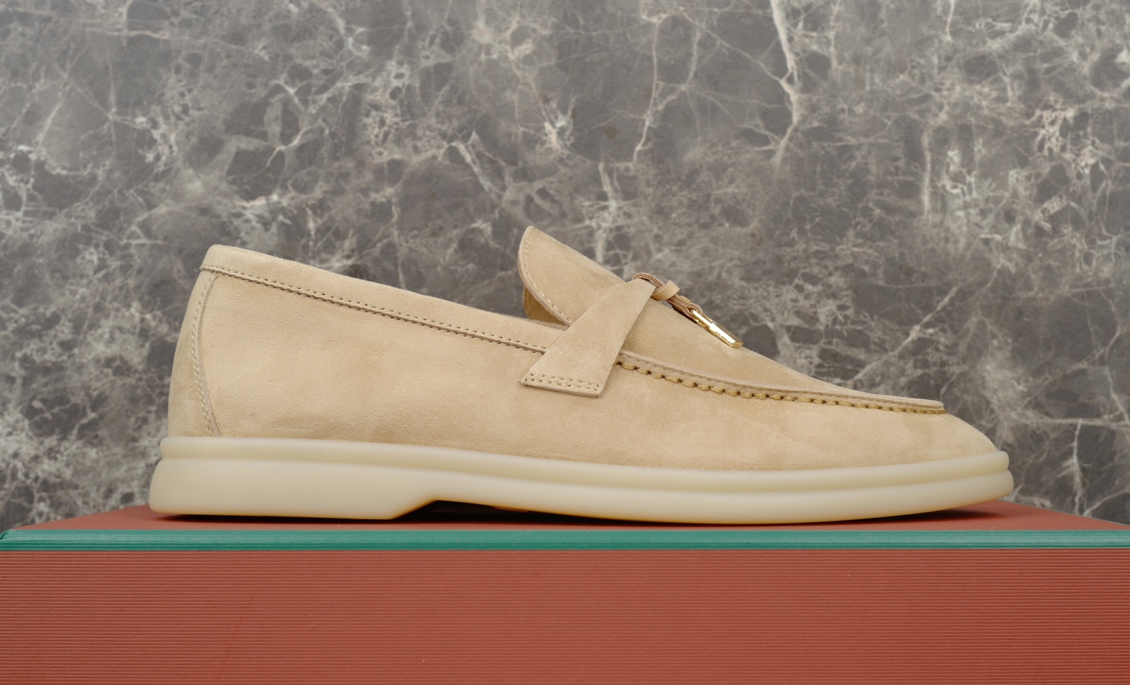 Loro Piana Summer Charms Walk Suede Loafers - Stain Resistant, Iconic Charms 5 i1744720291486 6027 0 3