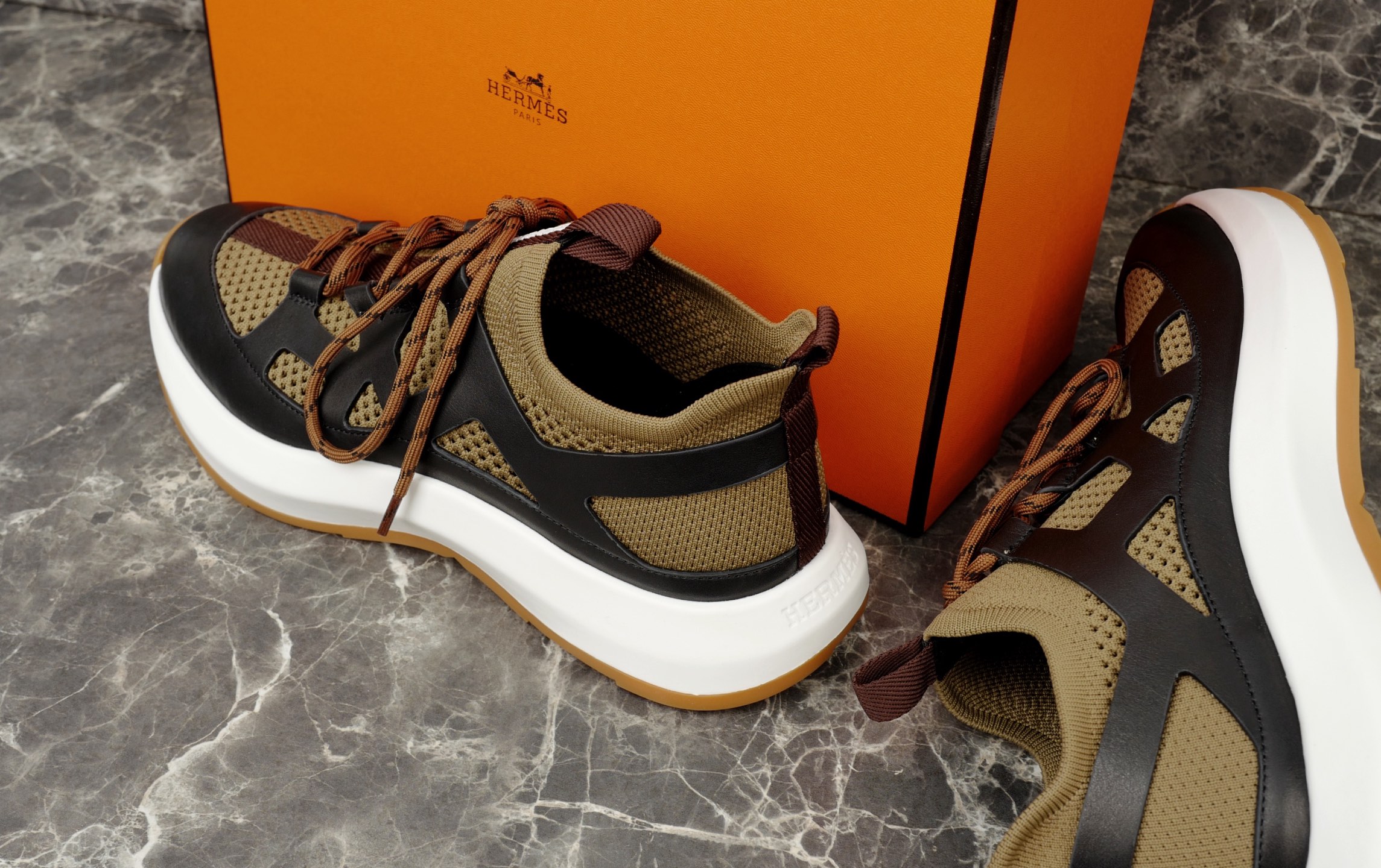 Hermes Knitted Calfskin Sneakers with Geometric Cut-Out Details, Model 622540 8 i1745237838779 6025 0 6