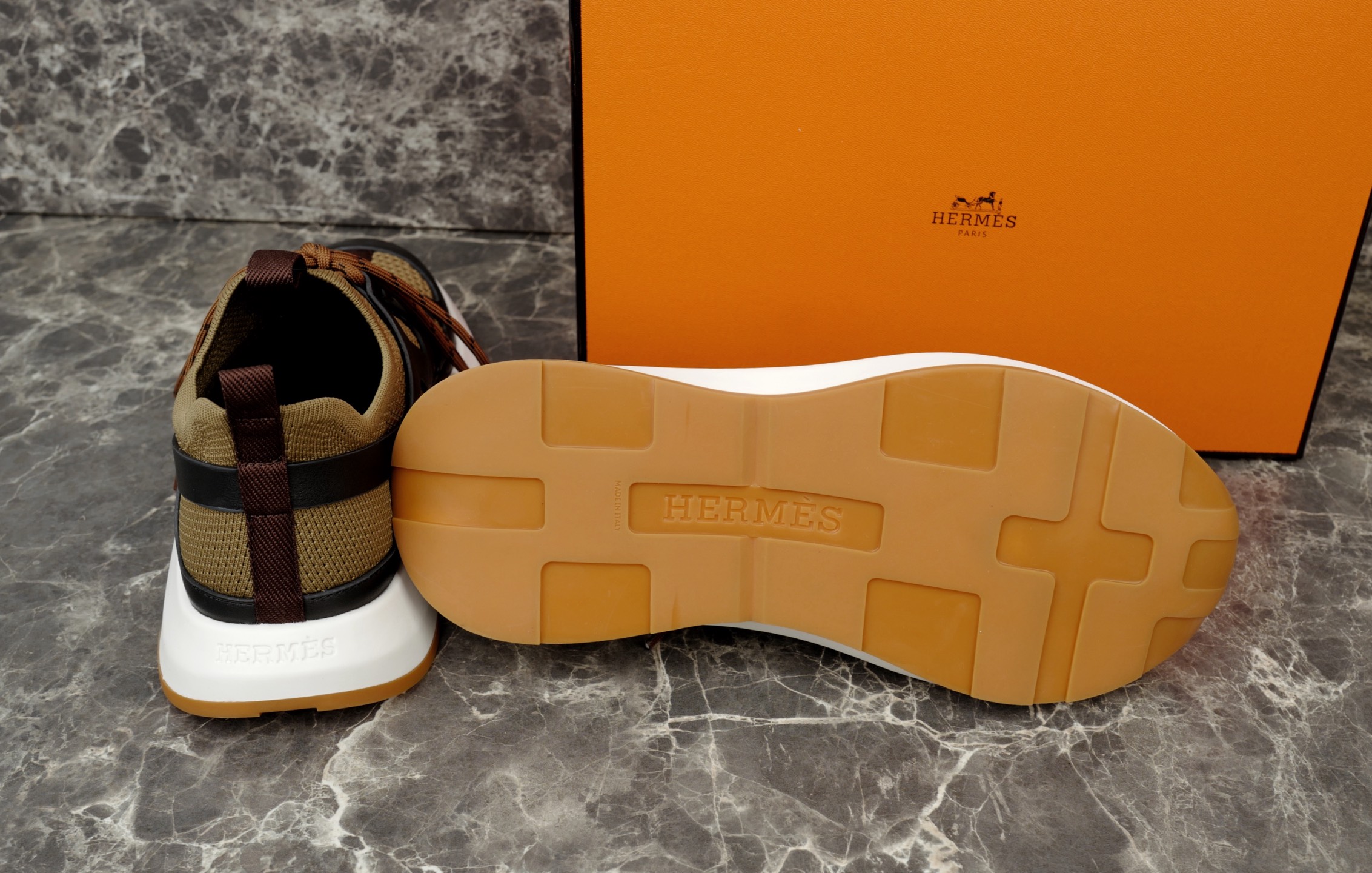 Hermes Knitted Calfskin Sneakers with Geometric Cut-Out Details, Model 622540 10 i1745237839946 1780 0 8
