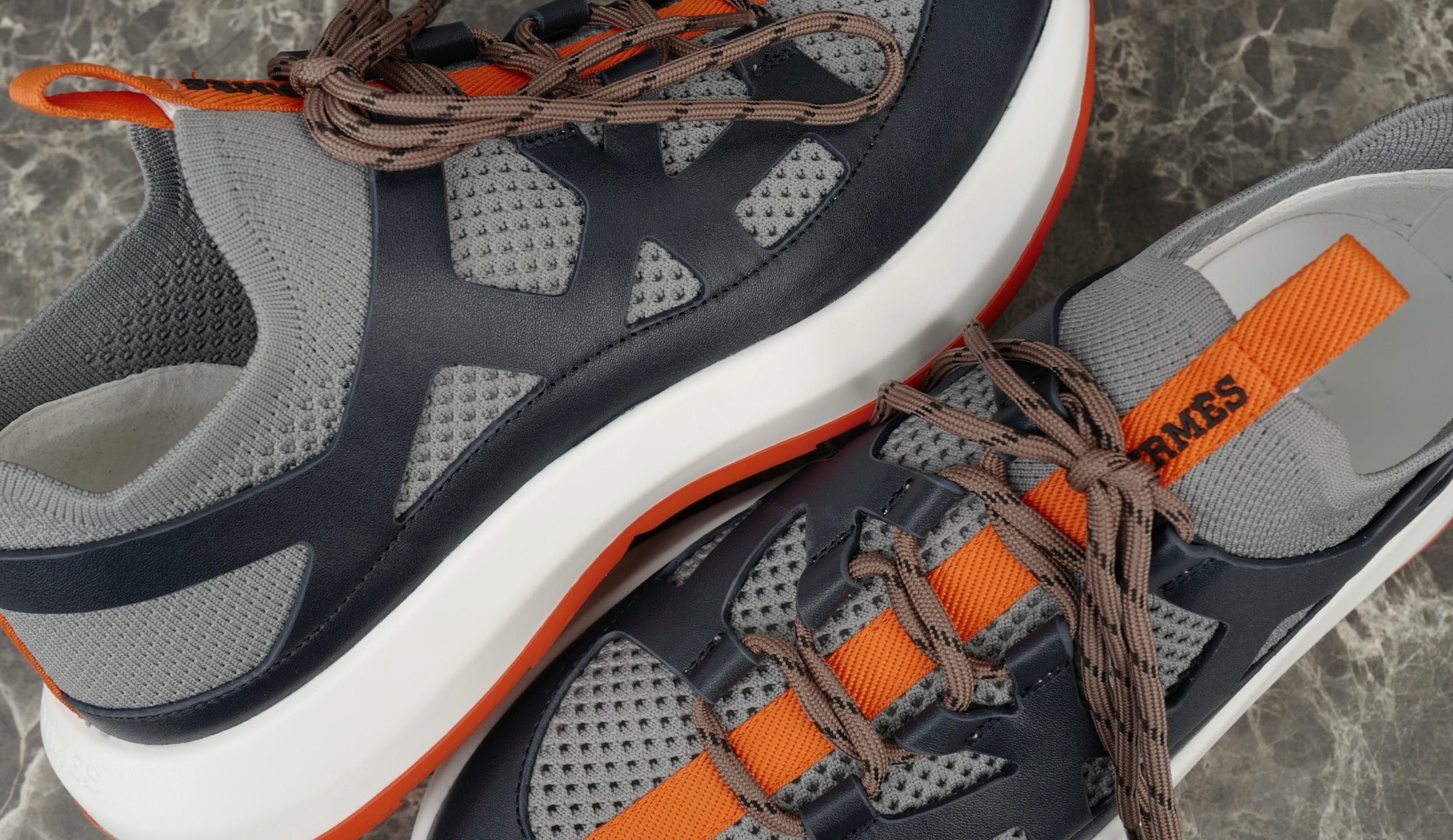 Hermes Knitted Calfskin Sneakers with Geometric Openwork Details - Modern Style 6 i1745237904580 4046 0 4
