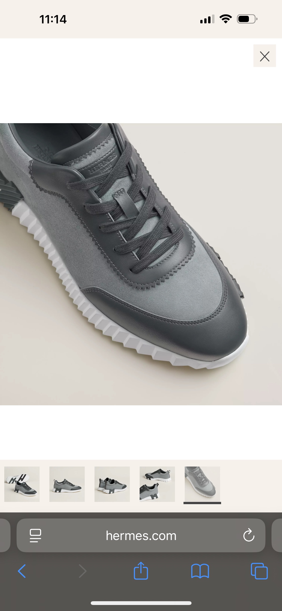 Hermes Men's Bouncing Sneaker in Suede Calfskin - Lightweight & Stylish 5 i1748843031047 7612 0 4