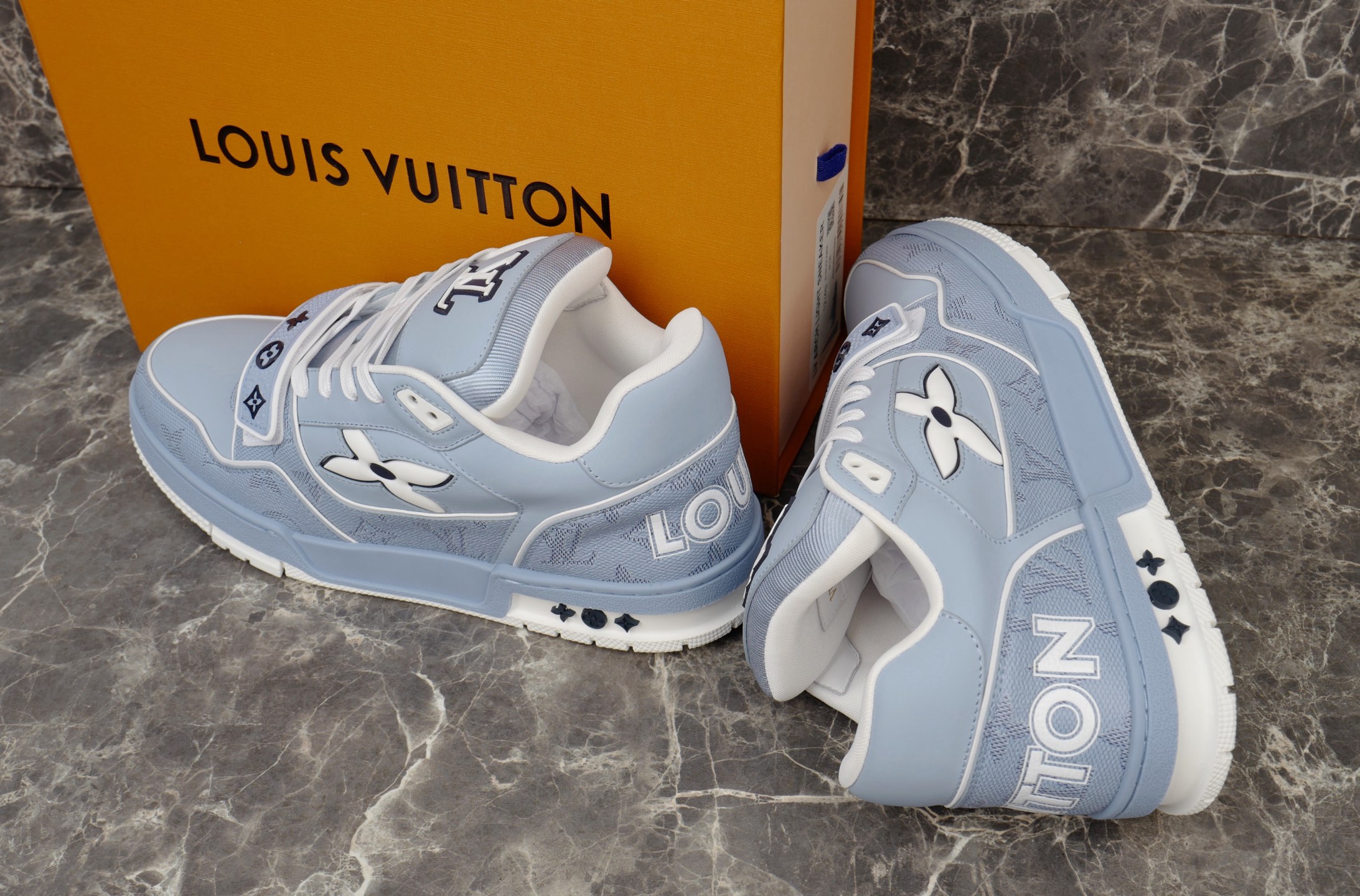 Louis Vuitton Trainer Sneaker: Embossed Monogram, Retro Basketball Style 7 i1749648597987 6143 0 6