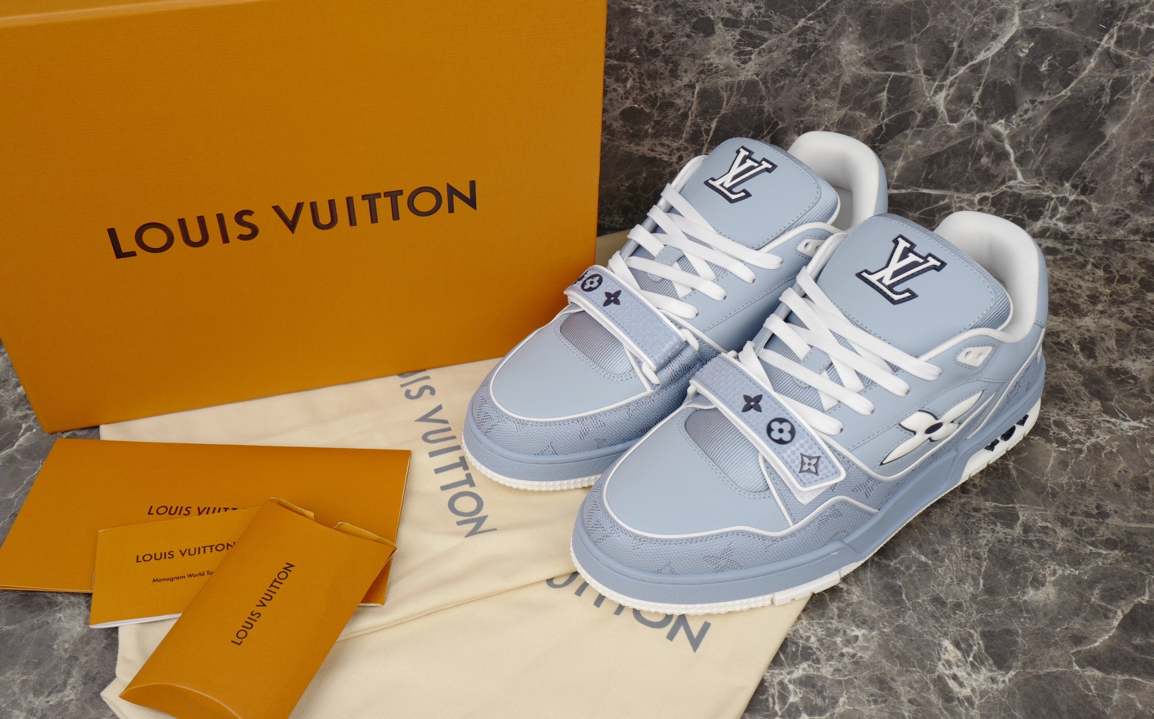 Louis Vuitton Trainer Sneaker: Embossed Monogram, Retro Basketball Style 1 i1749648597994 3555 0 0