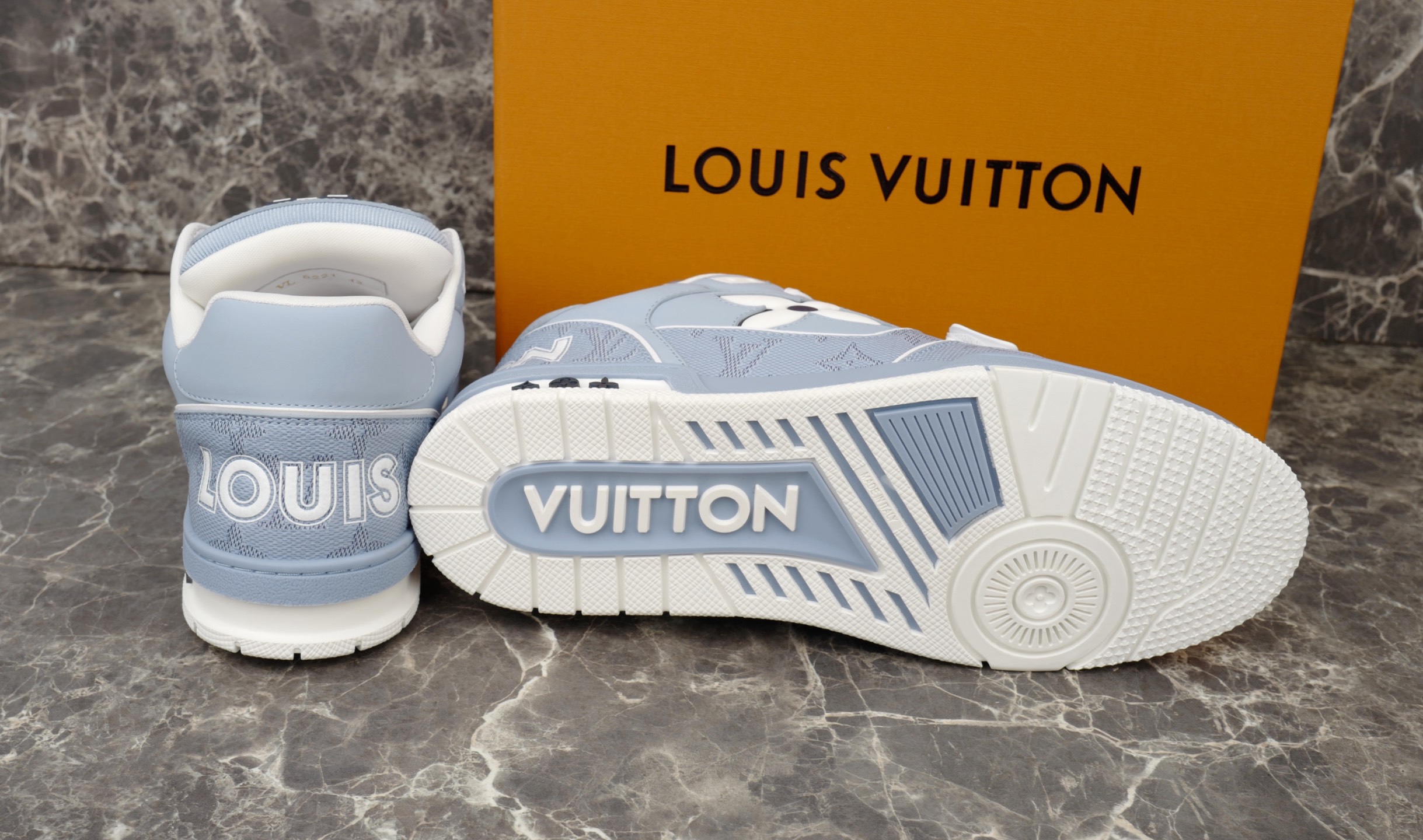 Louis Vuitton Trainer Sneaker: Embossed Monogram, Retro Basketball Style 9 i1749648597998 5271 0 8