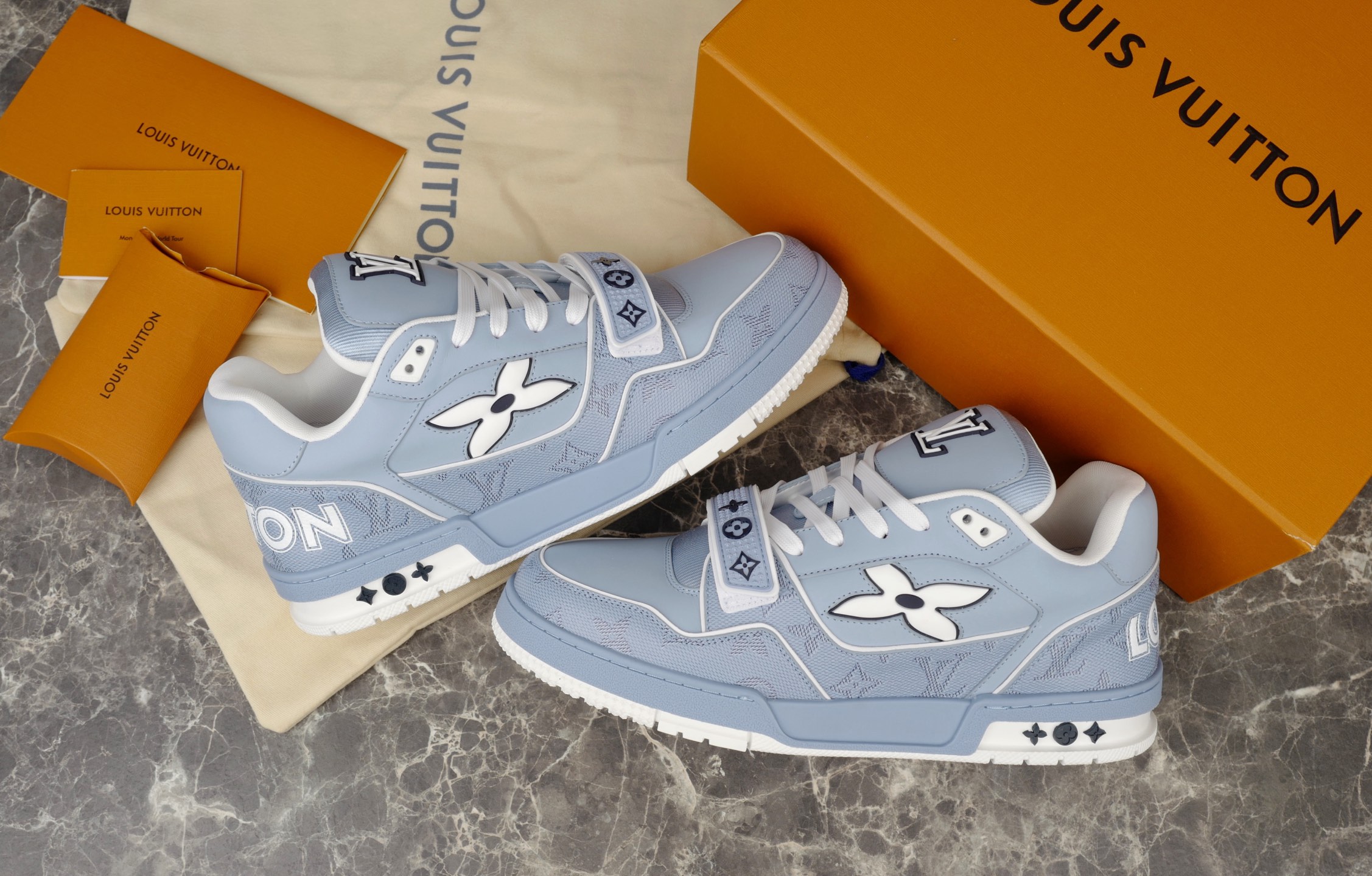 Louis Vuitton Trainer Sneaker: Embossed Monogram, Retro Basketball Style 2 i1749648602765 8453 0 1