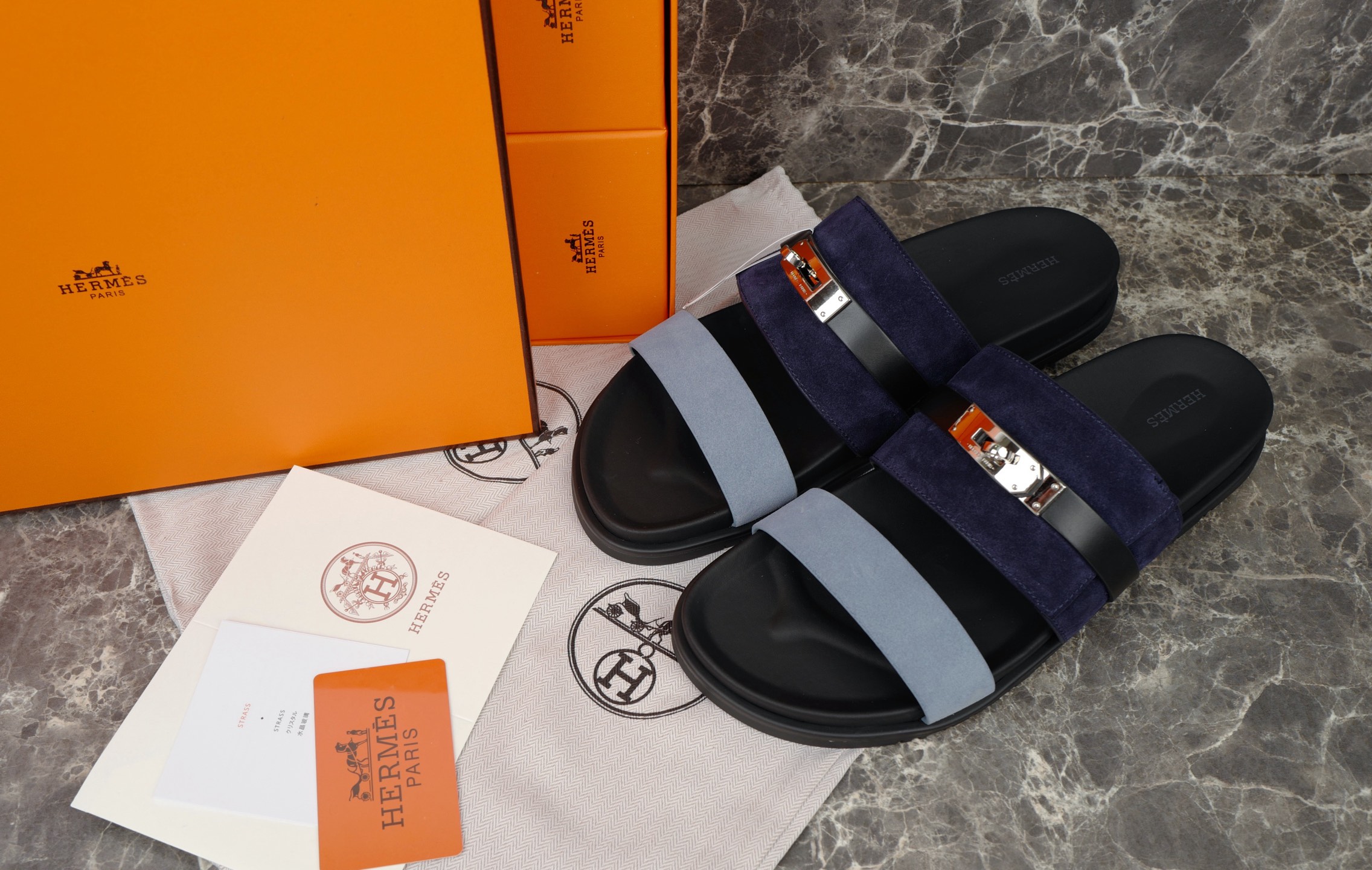 Hermès Epsom Sandals: Plush Comfort with Kelly Buckle 2 i1749667100139 5004 0 0