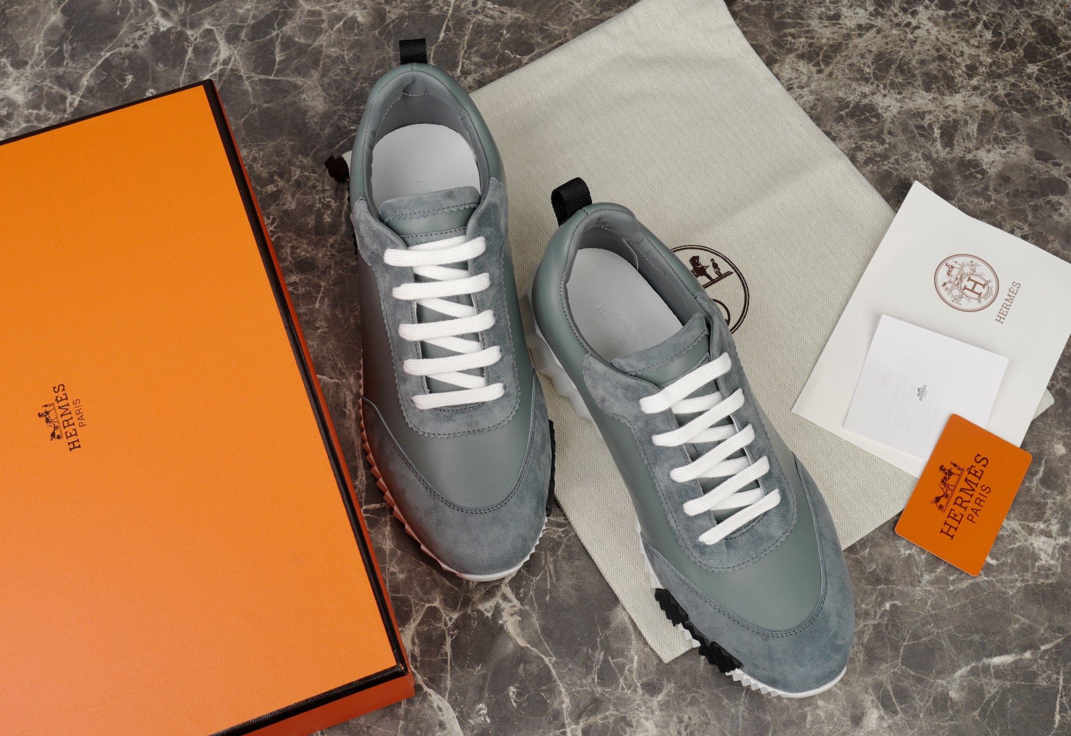 Hermès Bouncing Sneaker in Suede Calfskin with Contrasting Sole Design 3 i1749667263355 9363 0 2